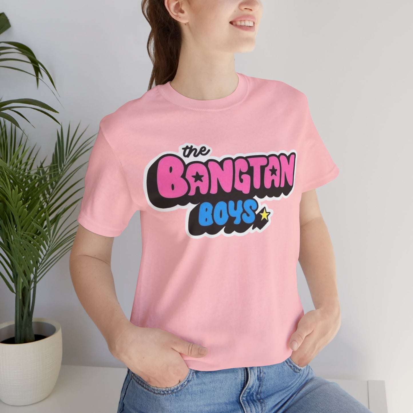 Bangtan Boys Retro Logo Tee – K-Pop BTS Fan Shirt