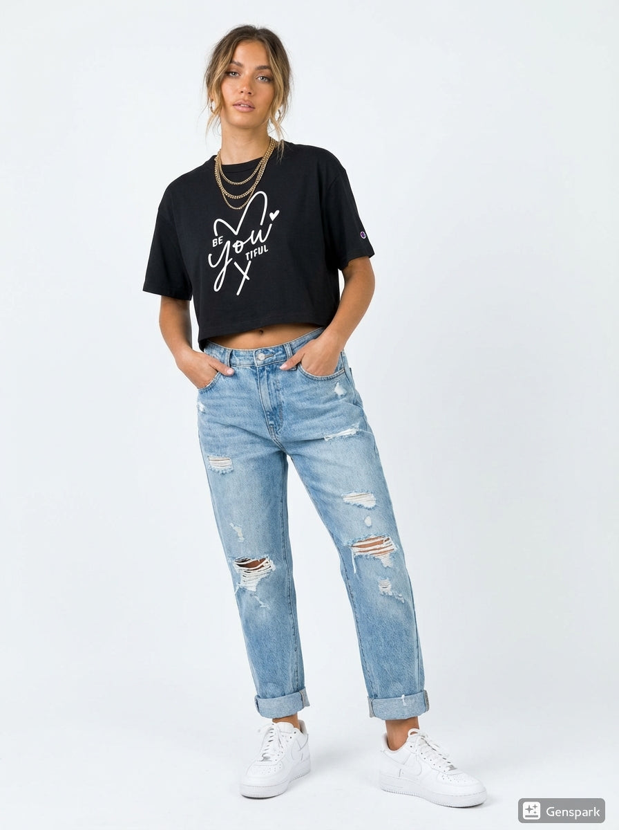 Heart Cropped Tee