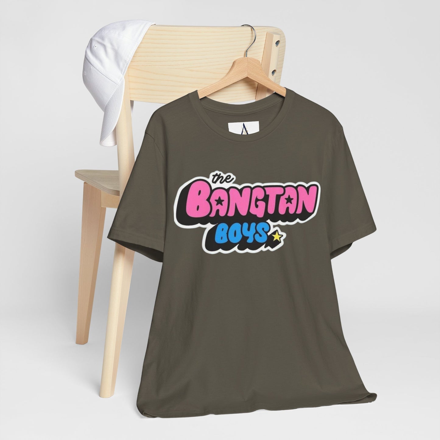 Bangtan Boys Retro Logo Tee – K-Pop BTS Fan Shirt