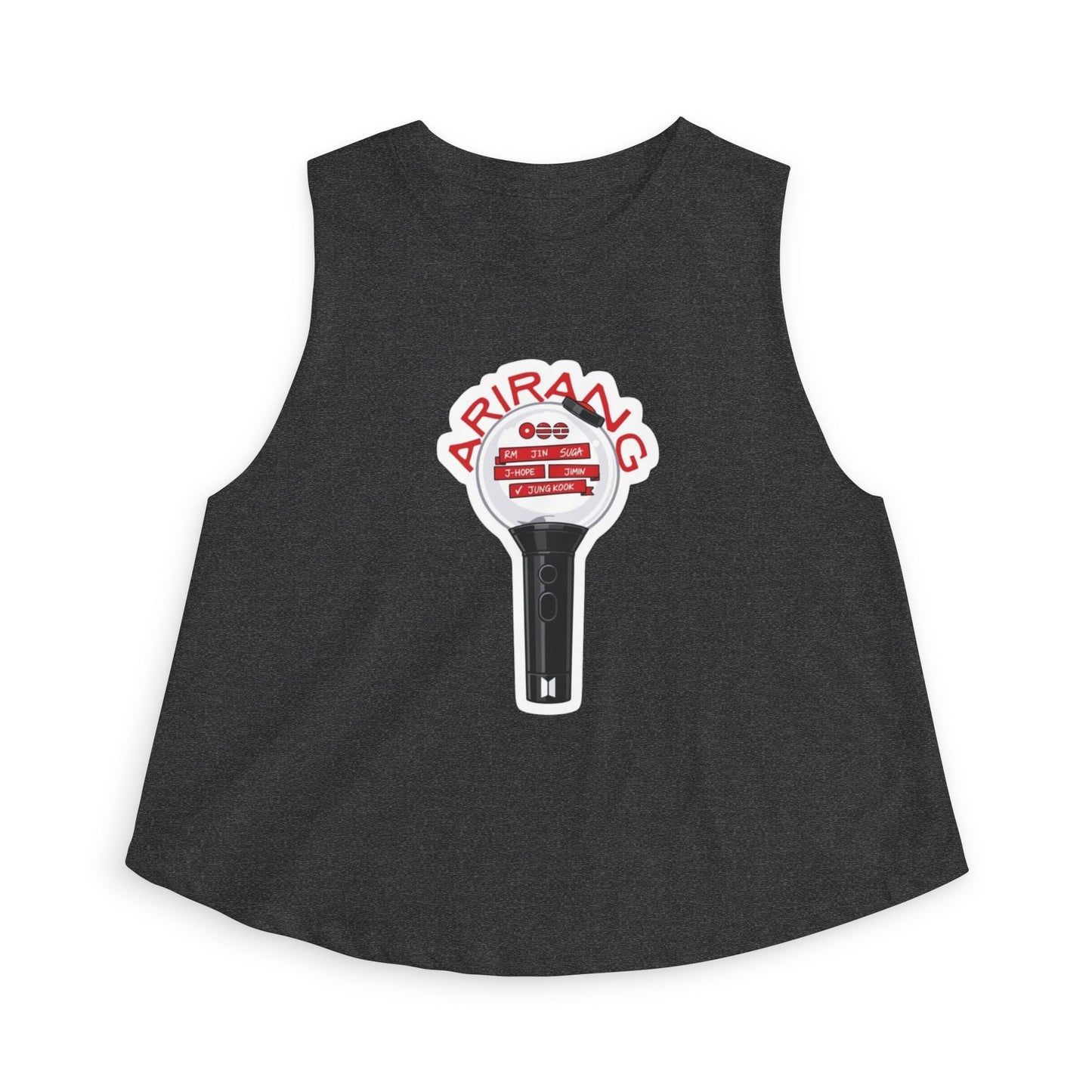 Arirang Lightstick Crop Top — K-Pop Concert Fan Tank