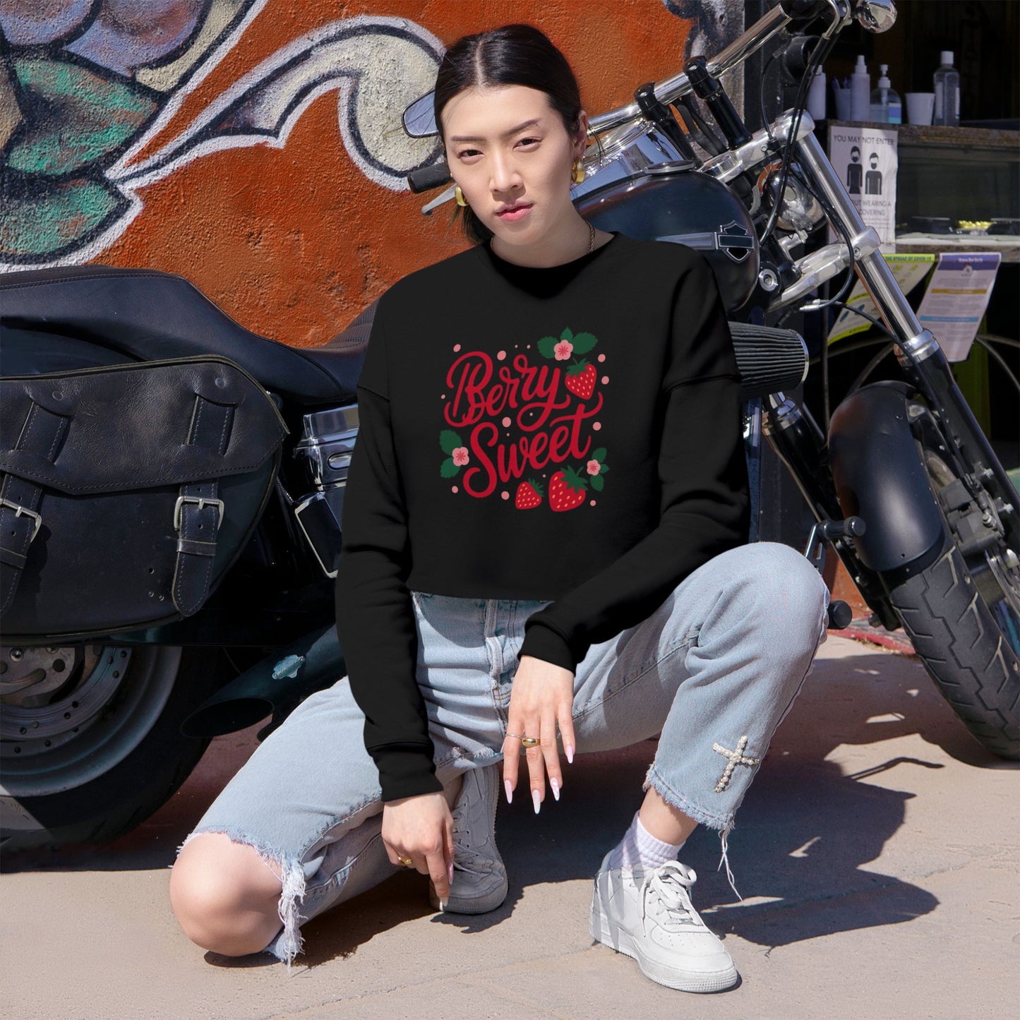 Berry Sweet Cropped Sweatshirt