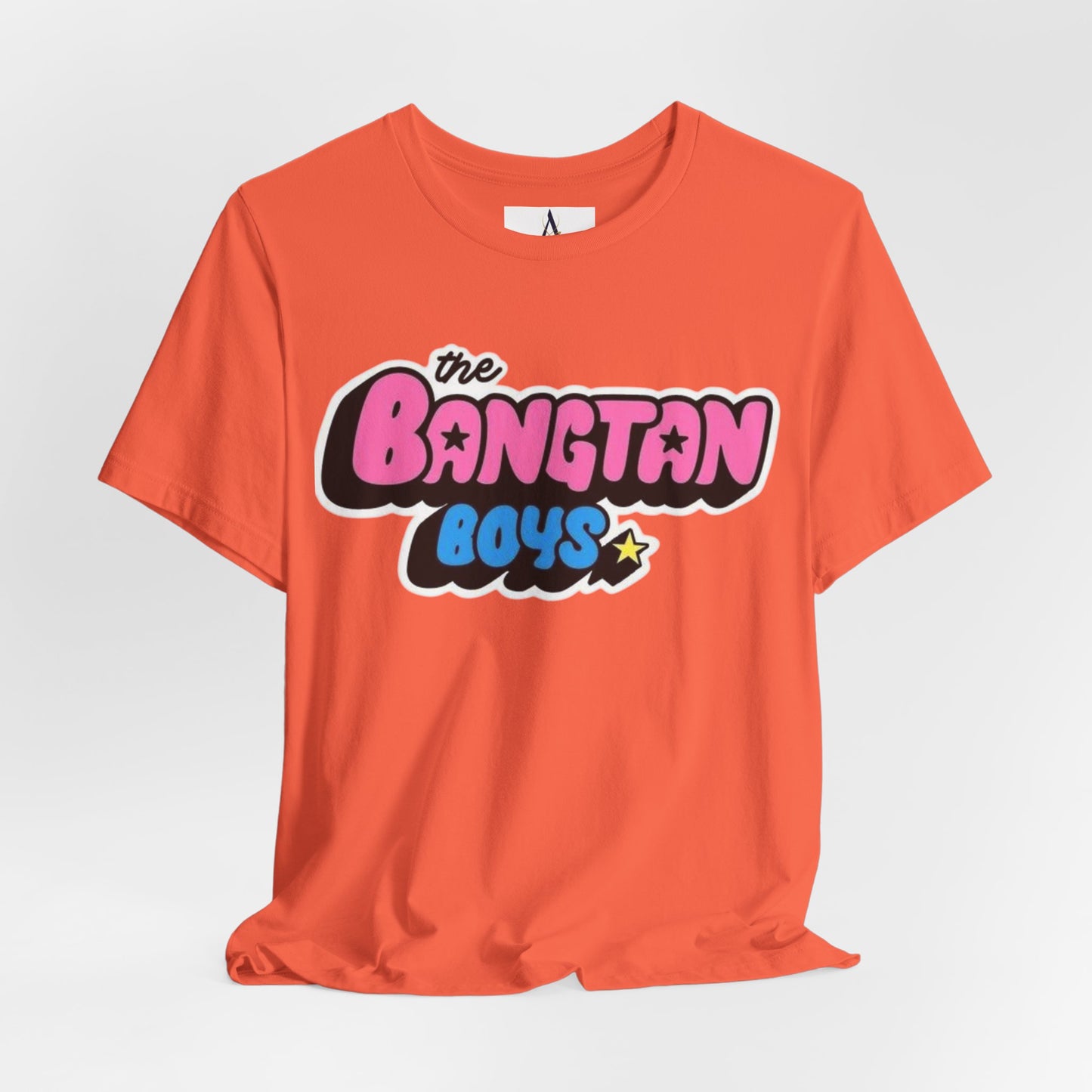 Bangtan Boys Retro Logo Tee – K-Pop BTS Fan Shirt