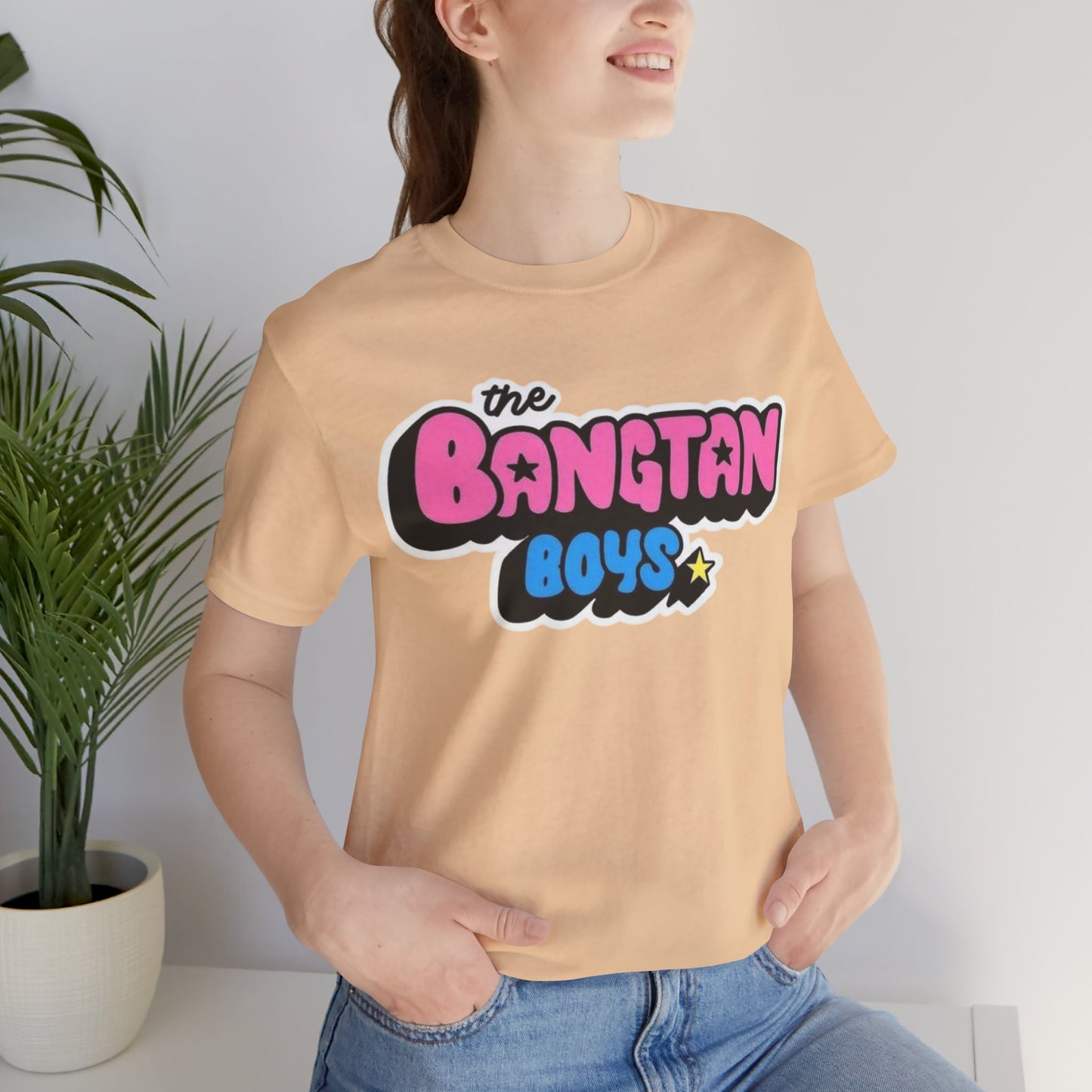 Bangtan Boys Retro Logo Tee – K-Pop BTS Fan Shirt