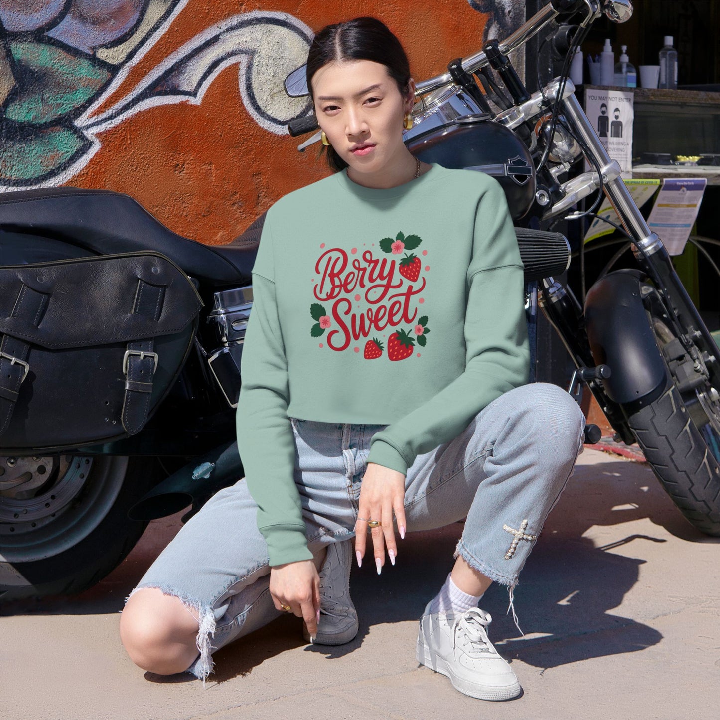 Berry Sweet Cropped Sweatshirt