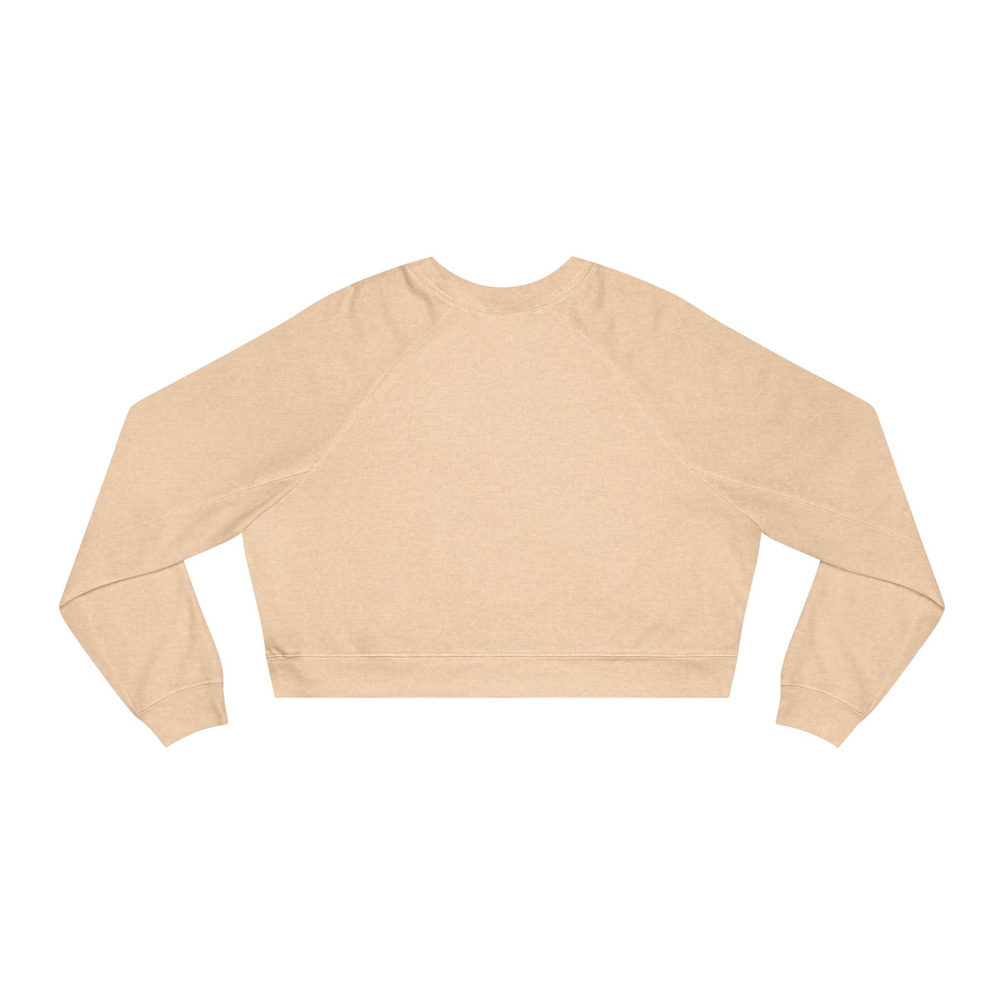 Cropped Pullover — "Your life Is As Good As Your Mindset" Retro Floral