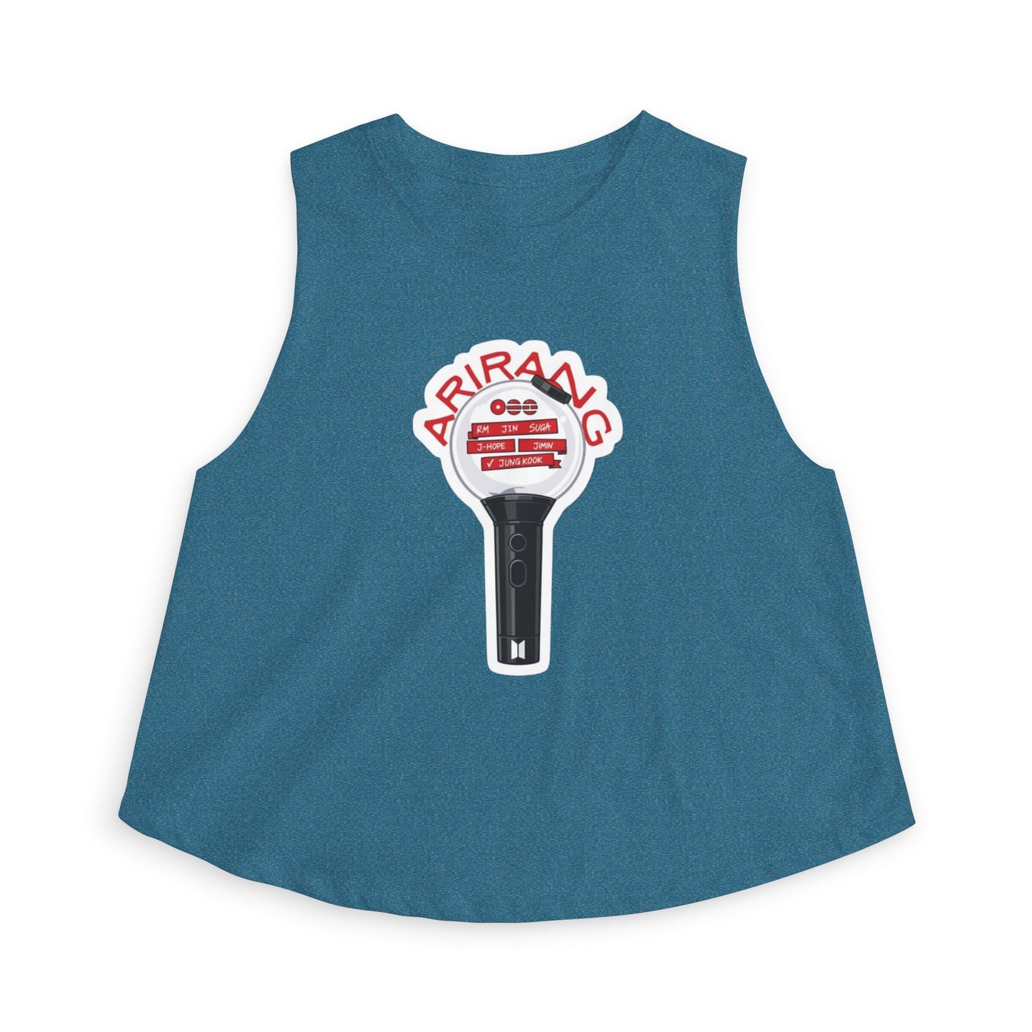 Arirang Lightstick Crop Top — K-Pop Concert Fan Tank