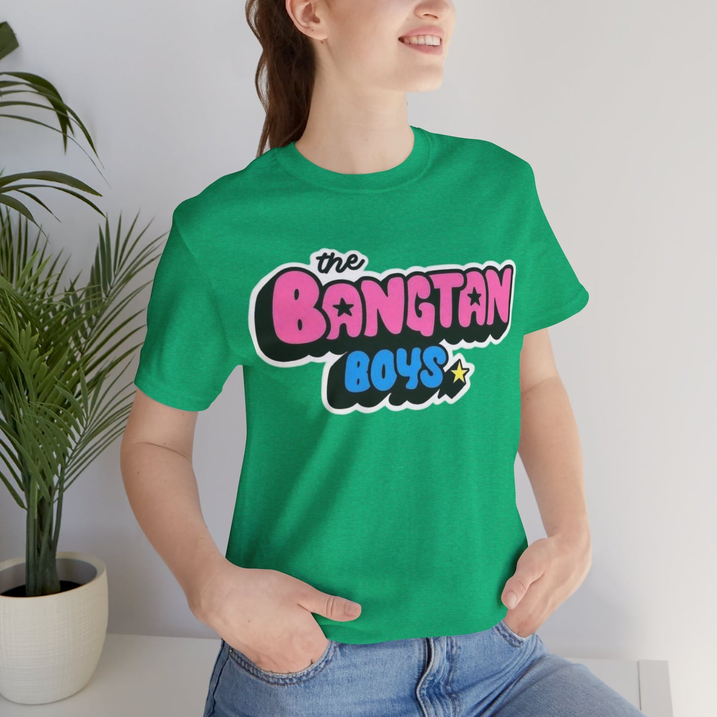 Bangtan Boys Retro Logo Tee – K-Pop BTS Fan Shirt