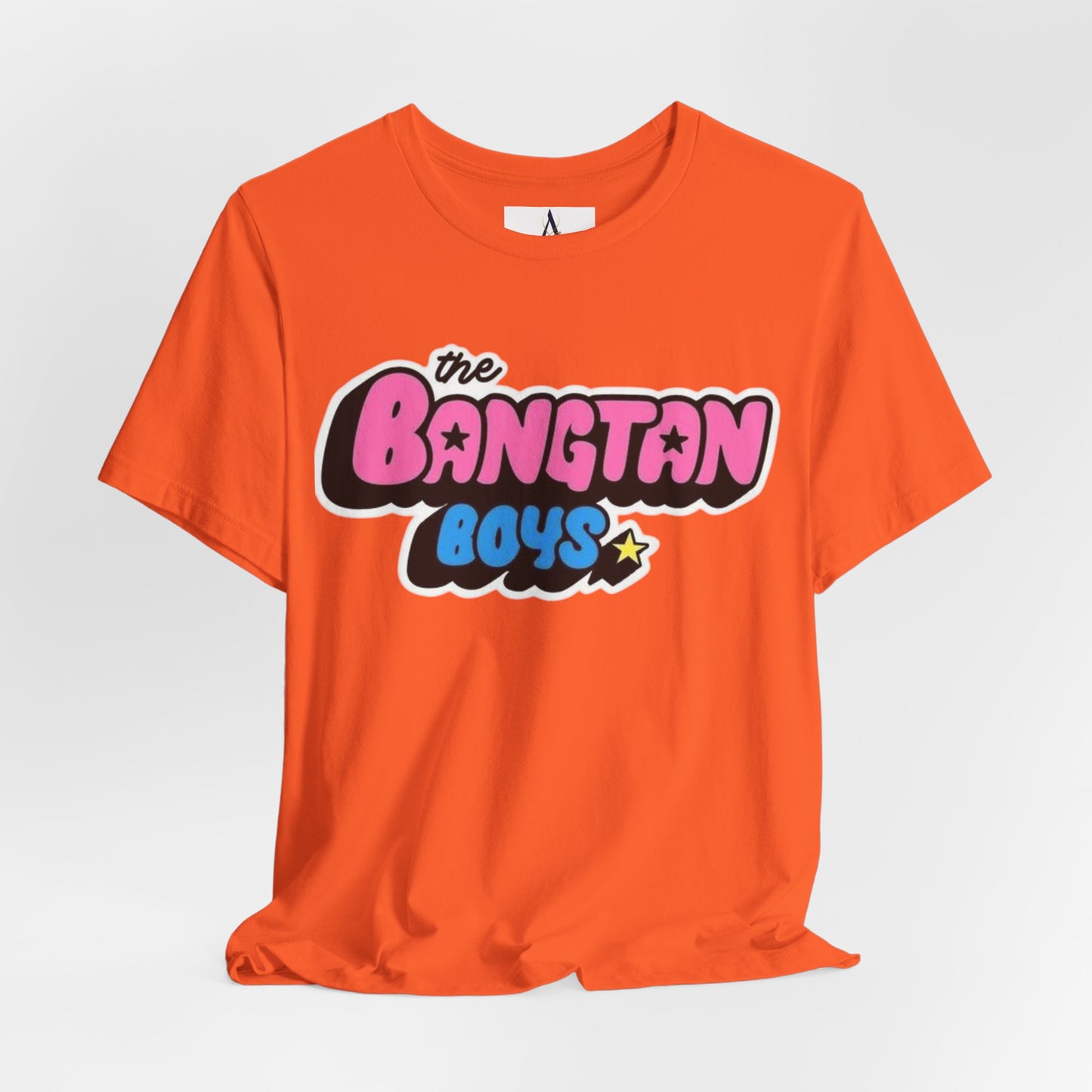 Bangtan Boys Retro Logo Tee – K-Pop BTS Fan Shirt