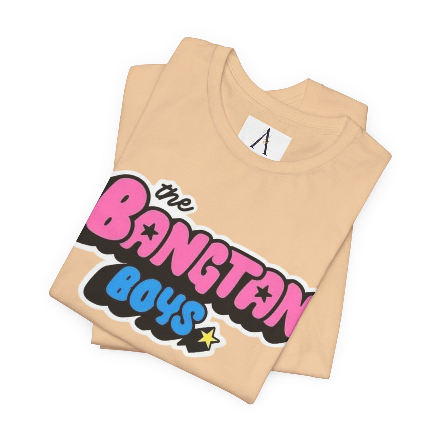 Bangtan Boys Retro Logo Tee – K-Pop BTS Fan Shirt