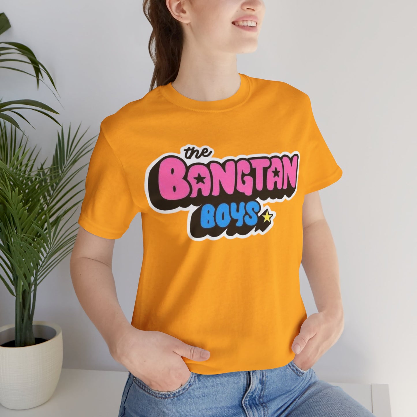 Bangtan Boys Retro Logo Tee – K-Pop BTS Fan Shirt
