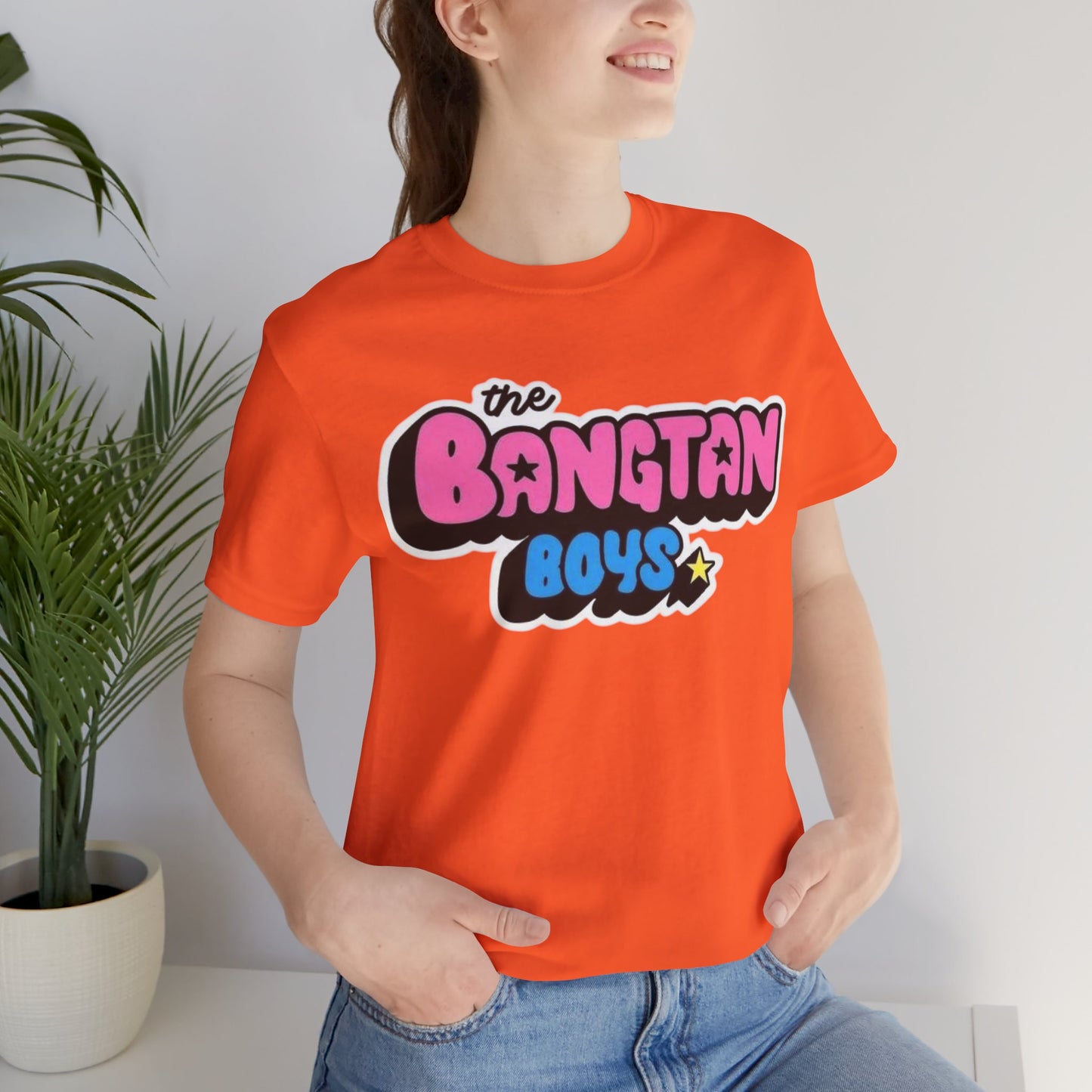 Bangtan Boys Retro Logo Tee – K-Pop BTS Fan Shirt