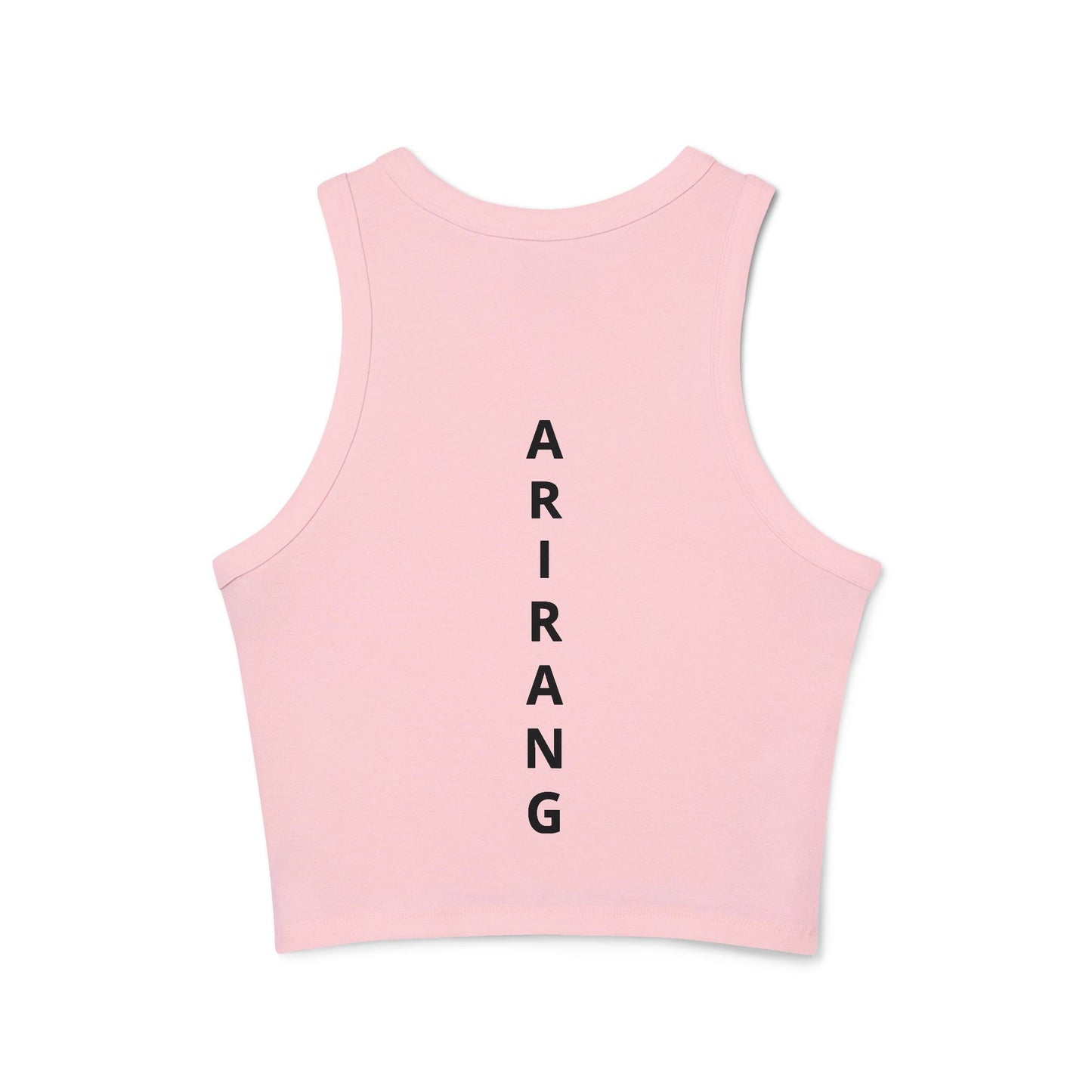 Arirang Graphic Racer Tank Top — K‑Pop Inspired Women's Crop Tank