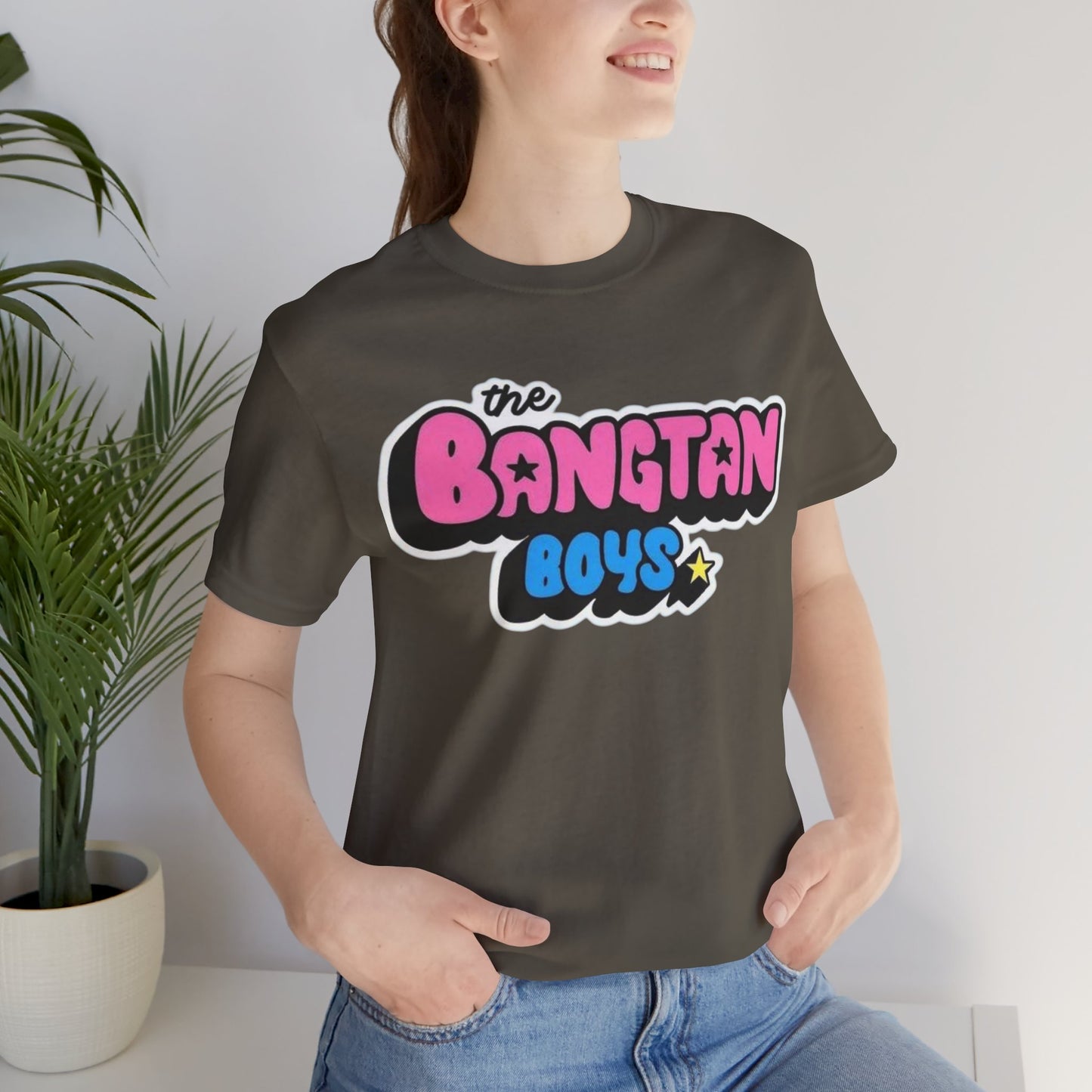 Bangtan Boys Retro Logo Tee – K-Pop BTS Fan Shirt
