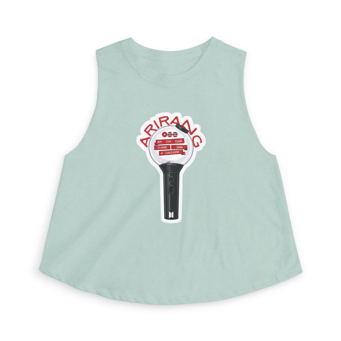 Arirang Lightstick Crop Top — K-Pop Concert Fan Tank