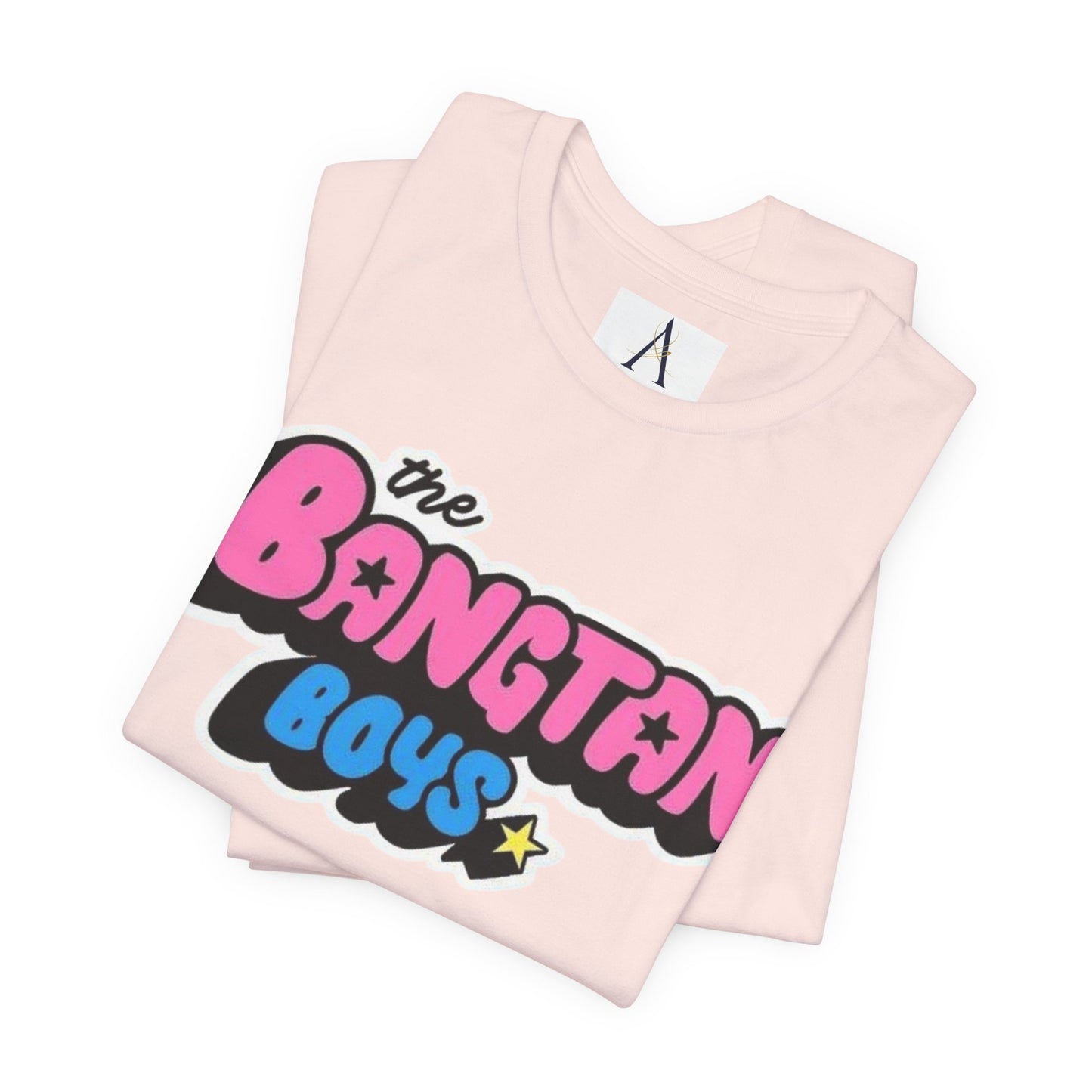 Bangtan Boys Retro Logo Tee – K-Pop BTS Fan Shirt