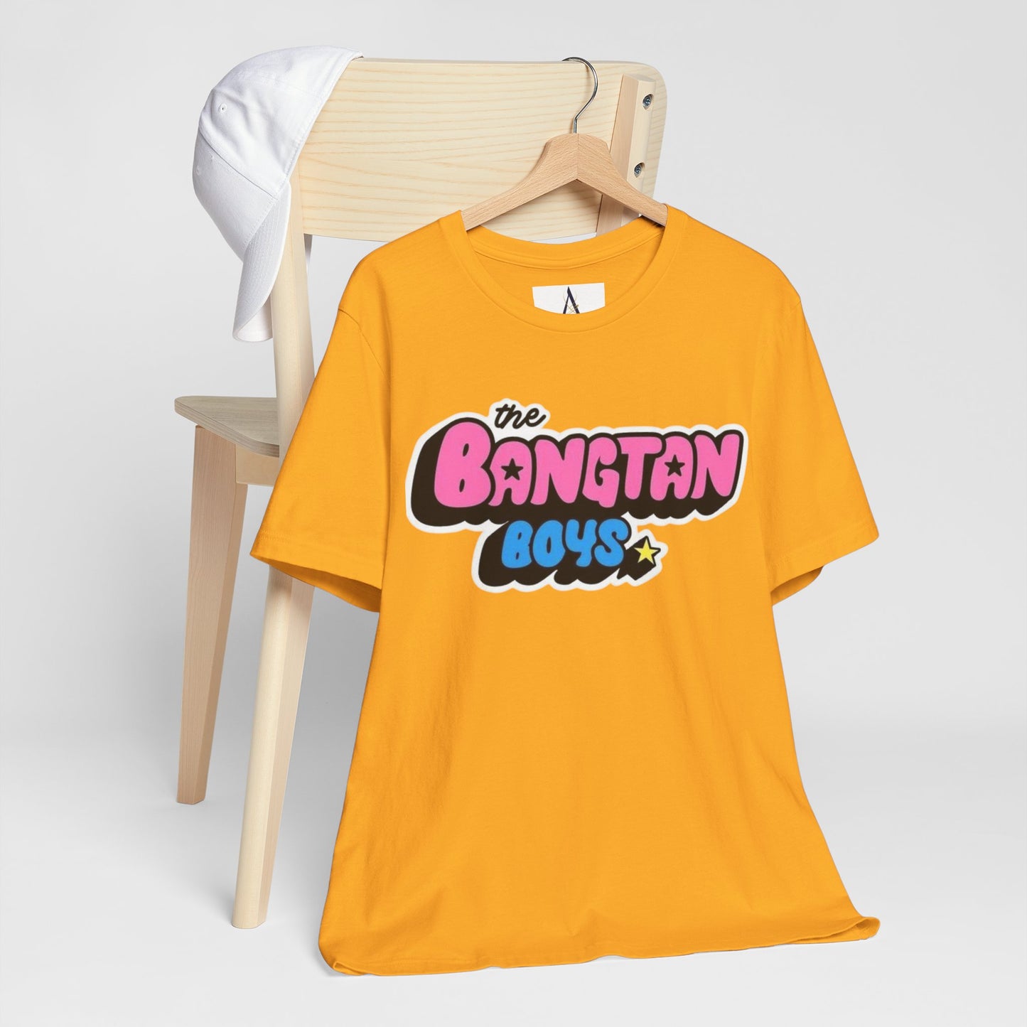 Bangtan Boys Retro Logo Tee – K-Pop BTS Fan Shirt