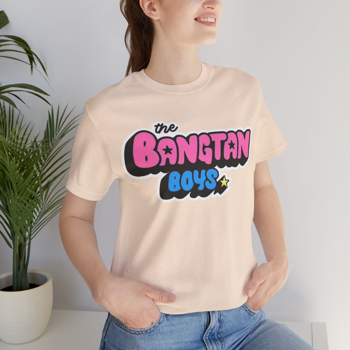 Bangtan Boys Retro Logo Tee – K-Pop BTS Fan Shirt