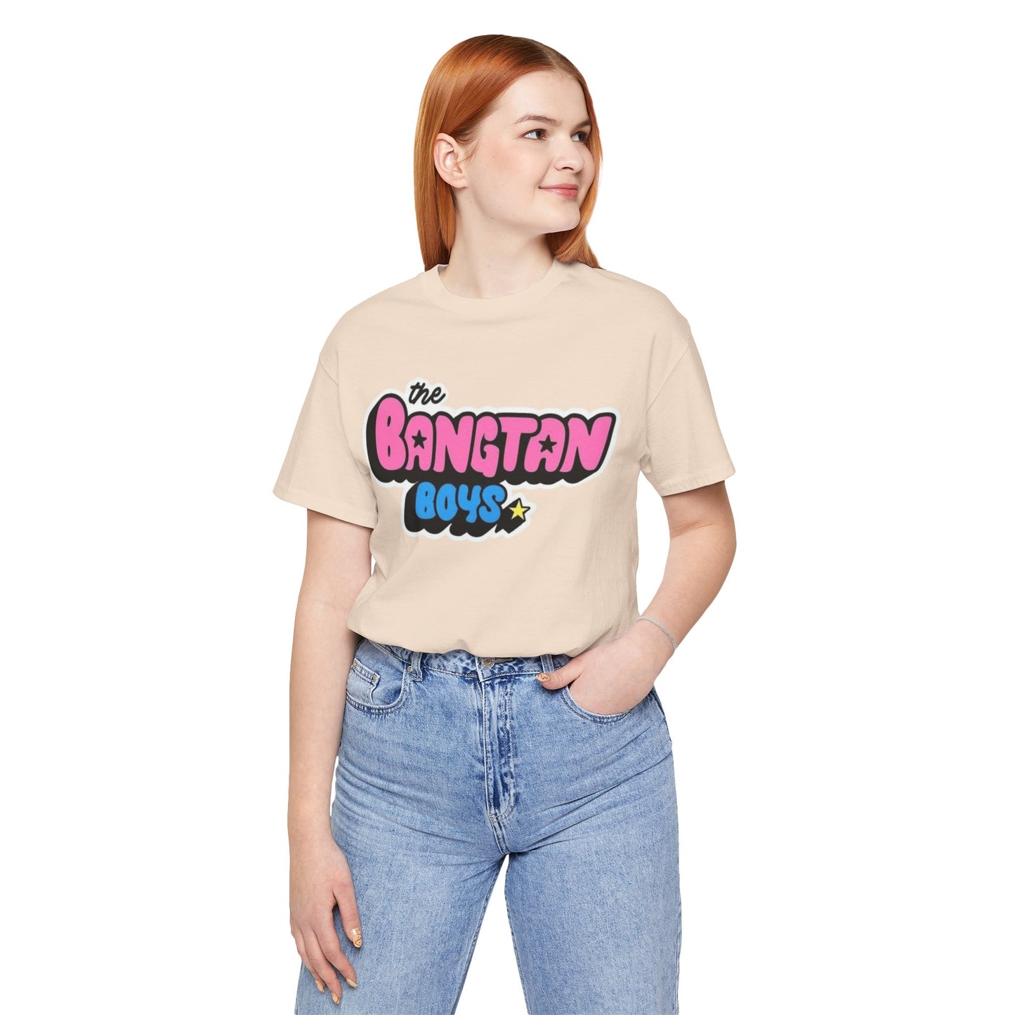 Bangtan Boys Retro Logo Tee – K-Pop BTS Fan Shirt