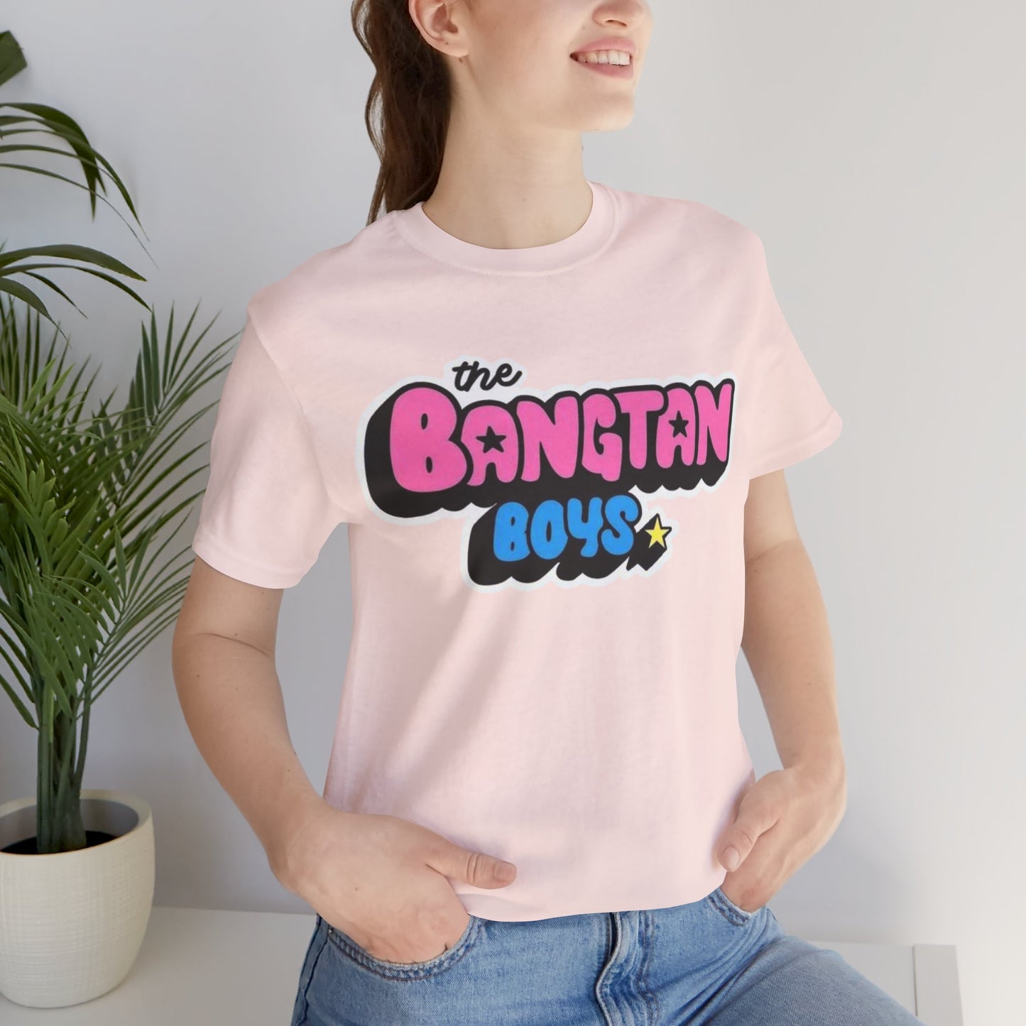 Bangtan Boys Retro Logo Tee – K-Pop BTS Fan Shirt