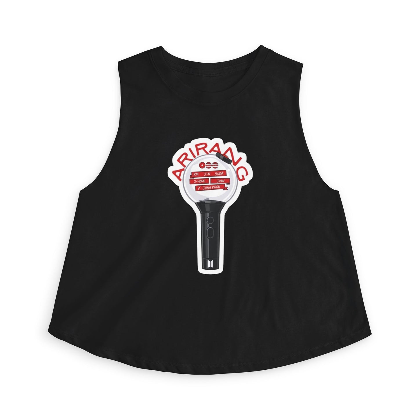Arirang Lightstick Crop Top — K-Pop Concert Fan Tank