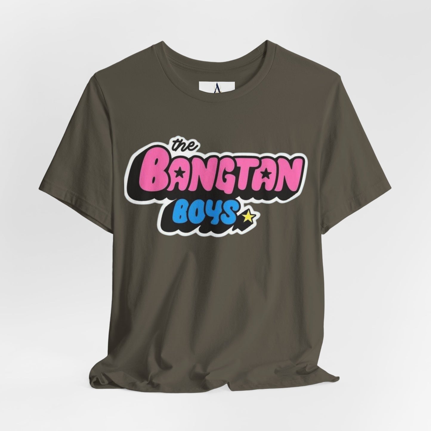 Bangtan Boys Retro Logo Tee – K-Pop BTS Fan Shirt