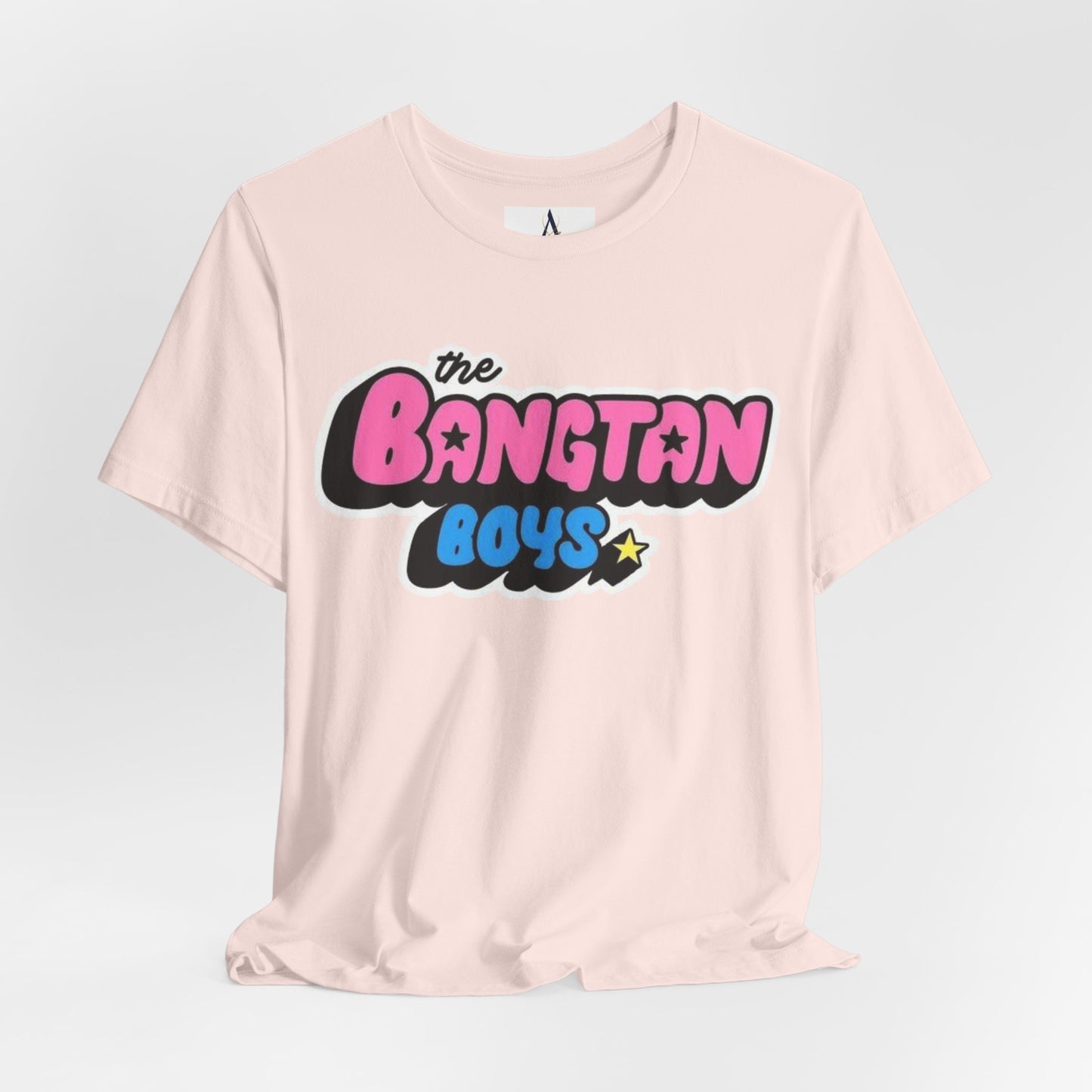 Bangtan Boys Retro Logo Tee – K-Pop BTS Fan Shirt