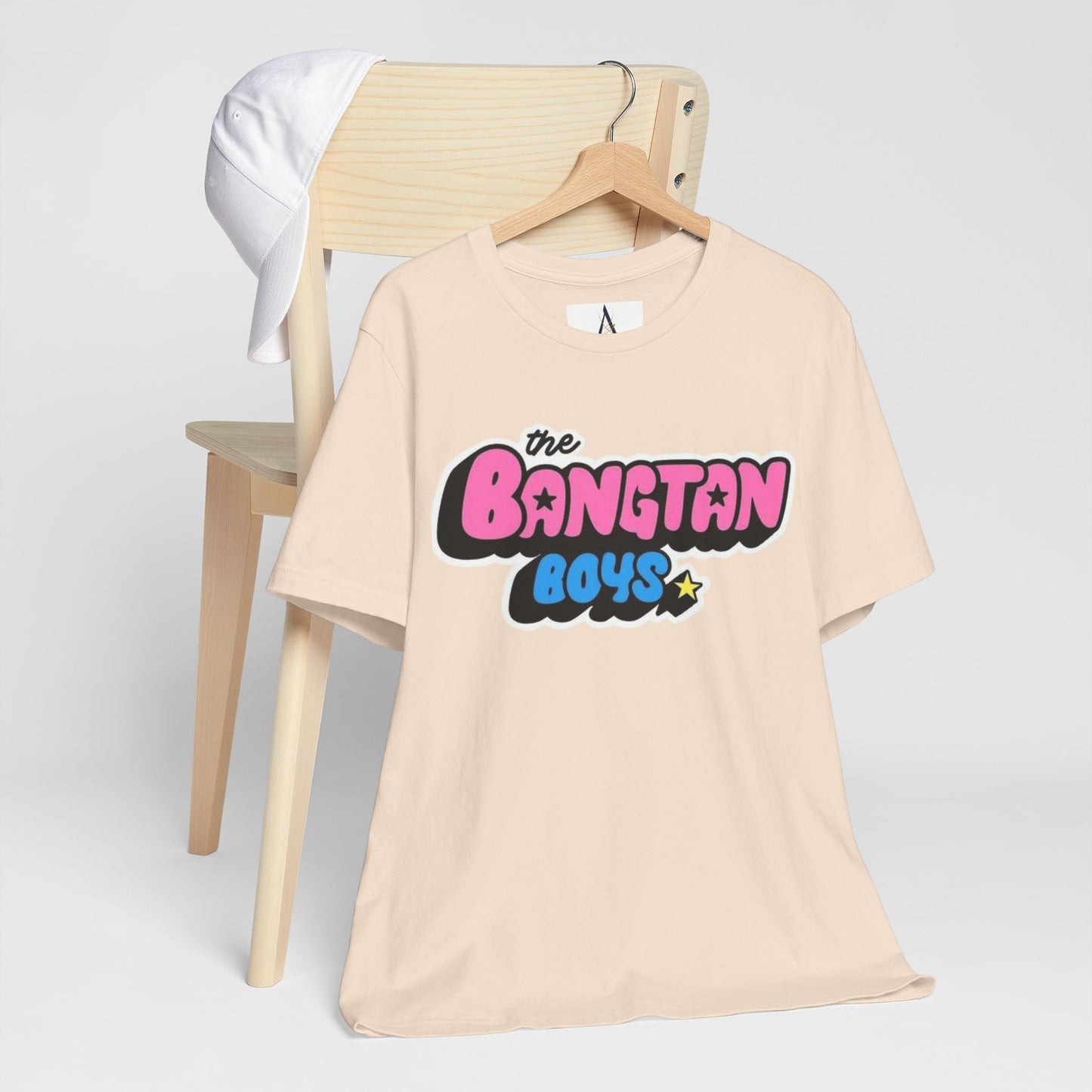 Bangtan Boys Retro Logo Tee – K-Pop BTS Fan Shirt