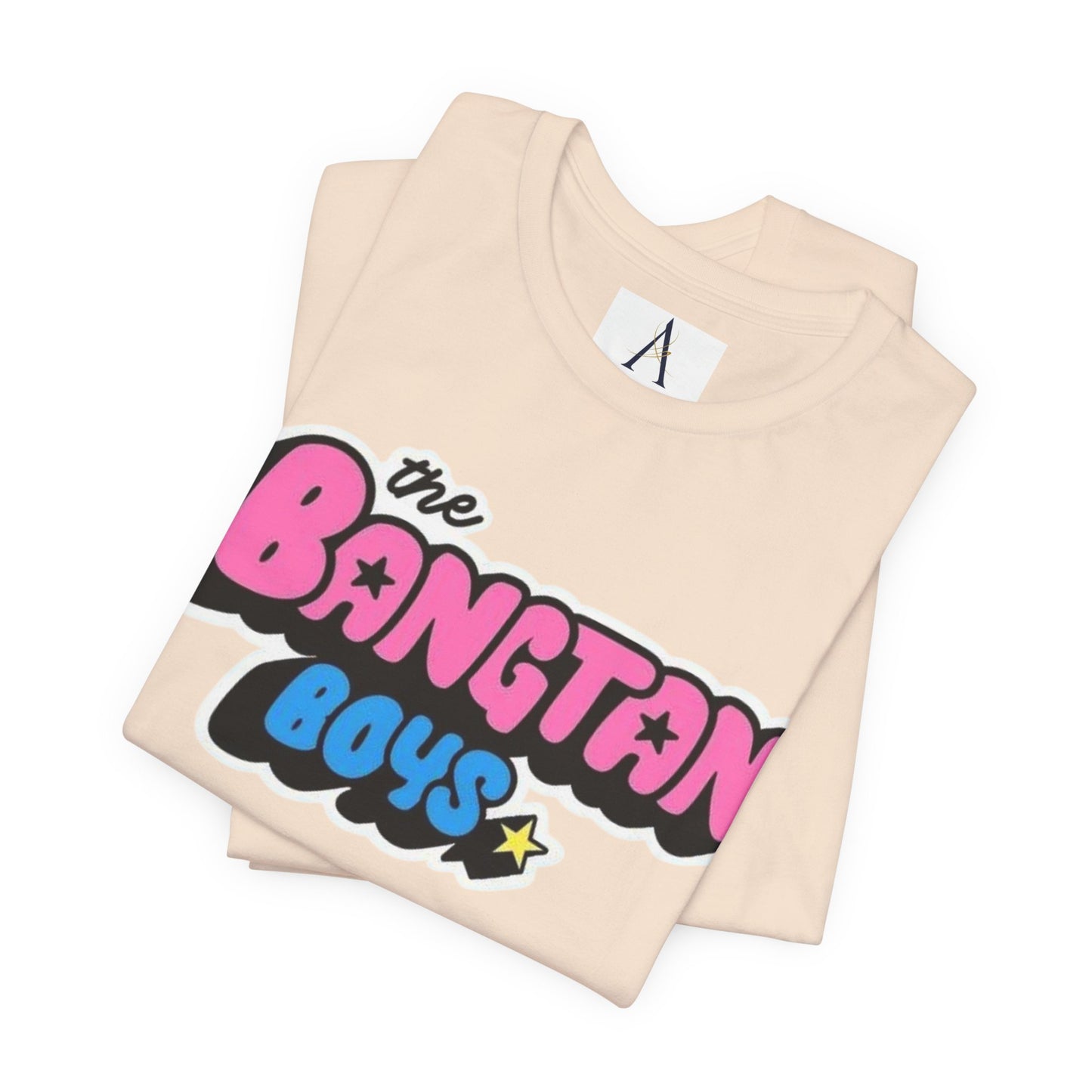 Bangtan Boys Retro Logo Tee – K-Pop BTS Fan Shirt