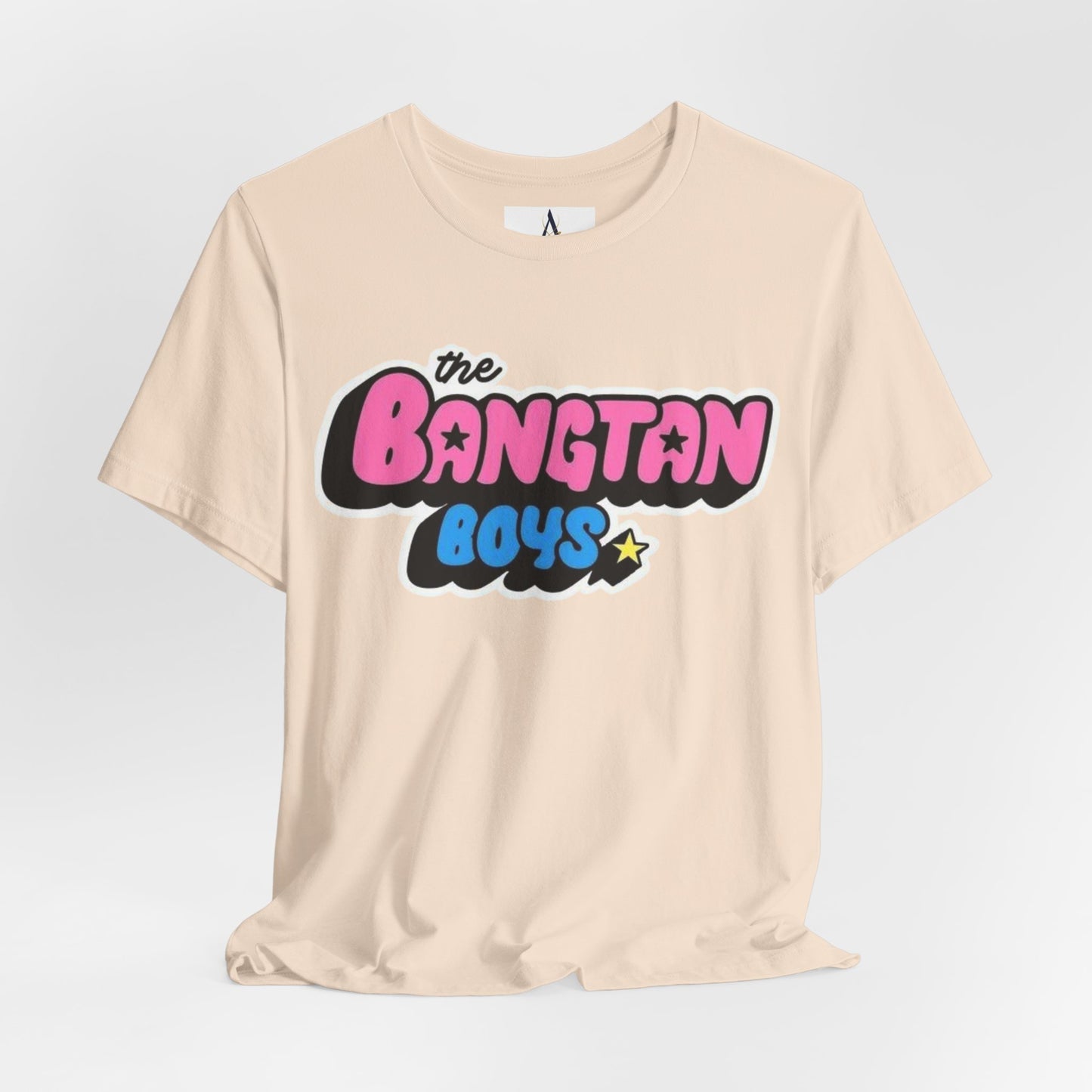 Bangtan Boys Retro Logo Tee – K-Pop BTS Fan Shirt
