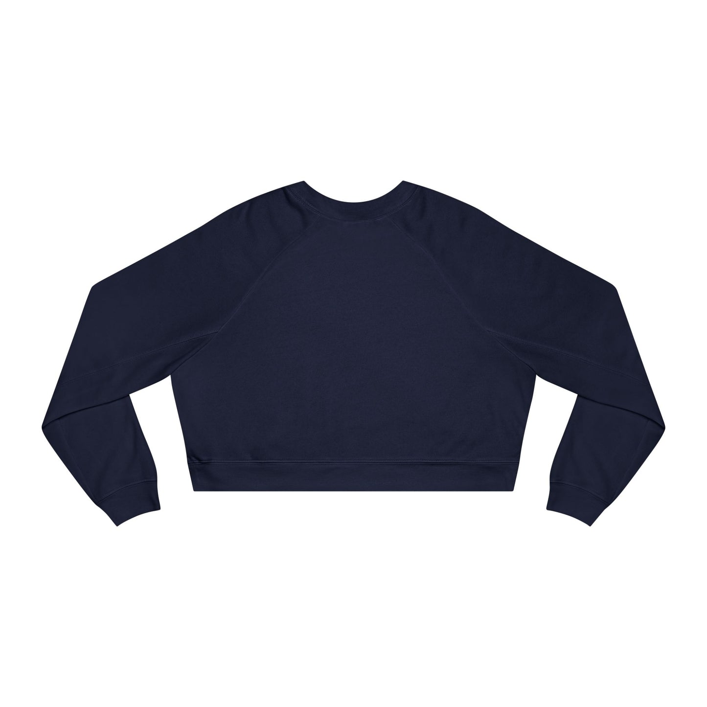 Cropped Pullover — "Your life Is As Good As Your Mindset" Retro Floral