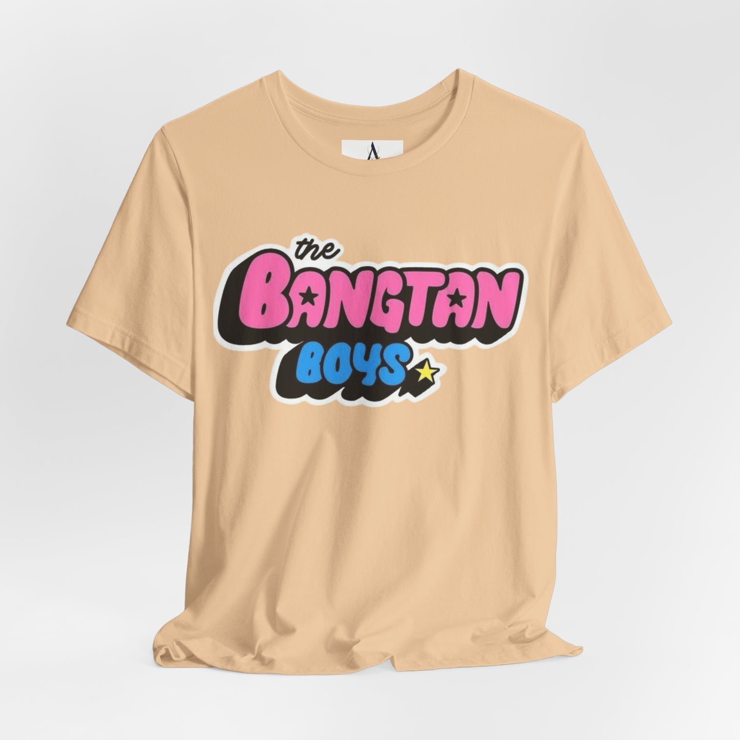 Bangtan Boys Retro Logo Tee – K-Pop BTS Fan Shirt