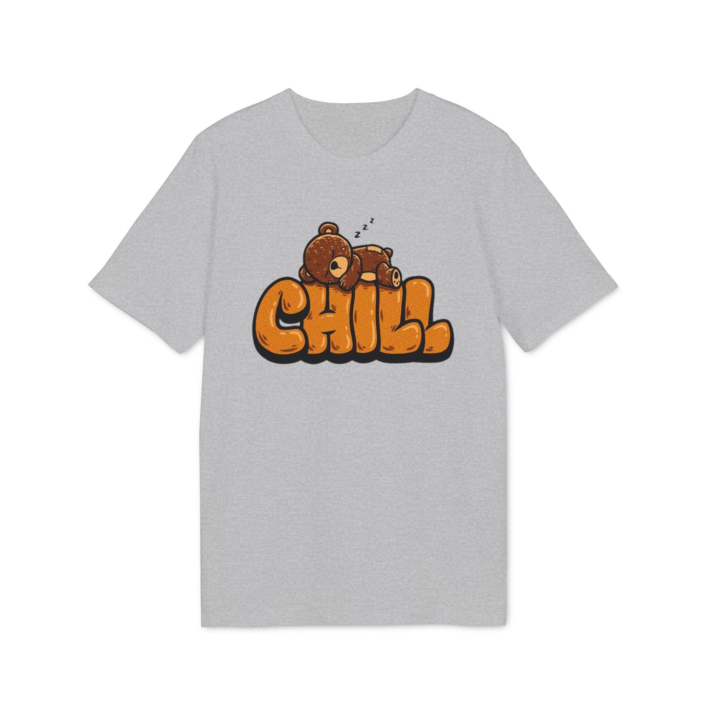 Chill Bear Graphic T-Shirt — Cute Sleeping Bear "CHILL" Tee