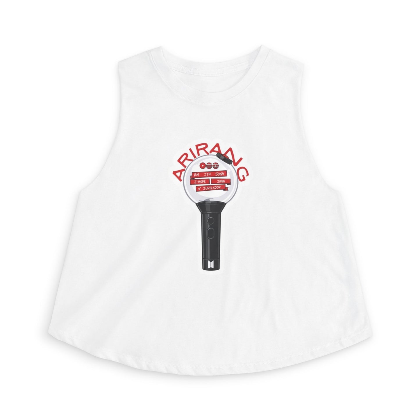 Arirang Lightstick Crop Top — K-Pop Concert Fan Tank