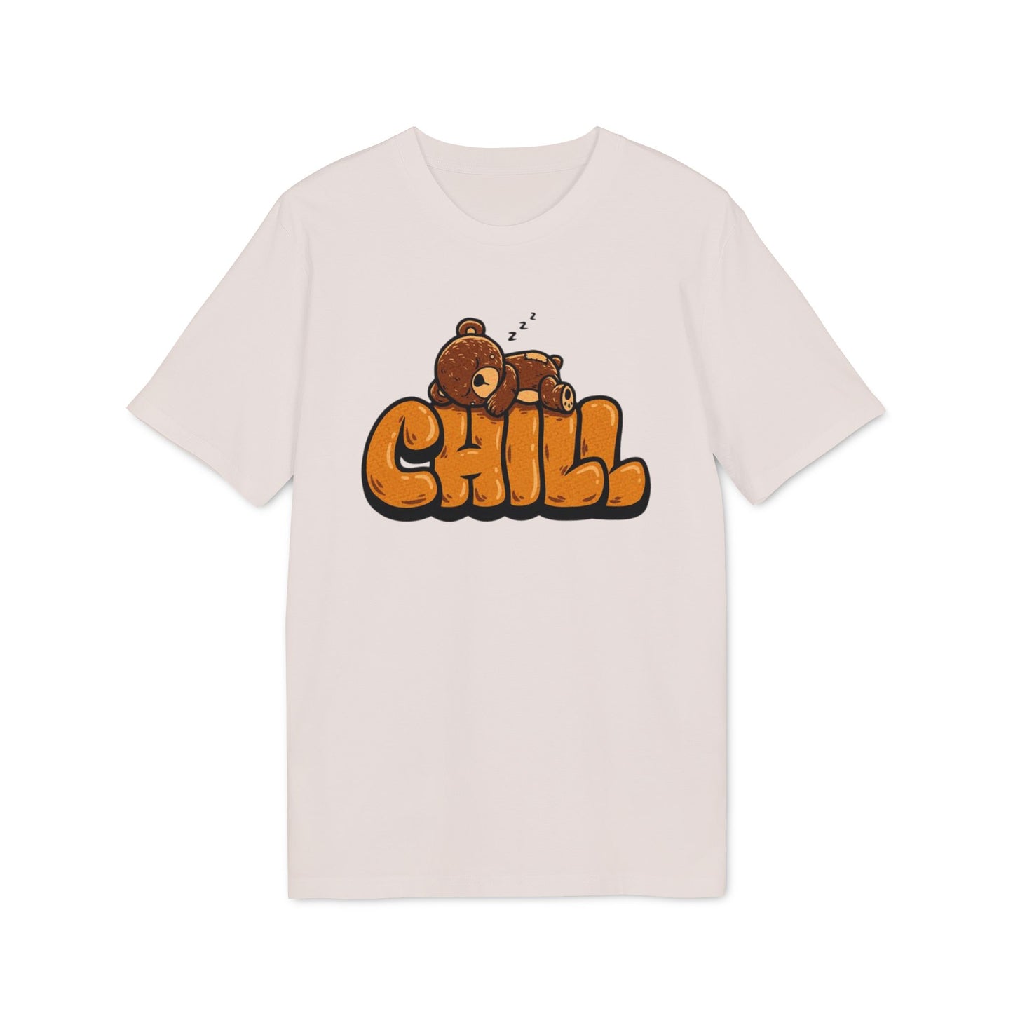 Chill Bear Graphic T-Shirt — Cute Sleeping Bear "CHILL" Tee
