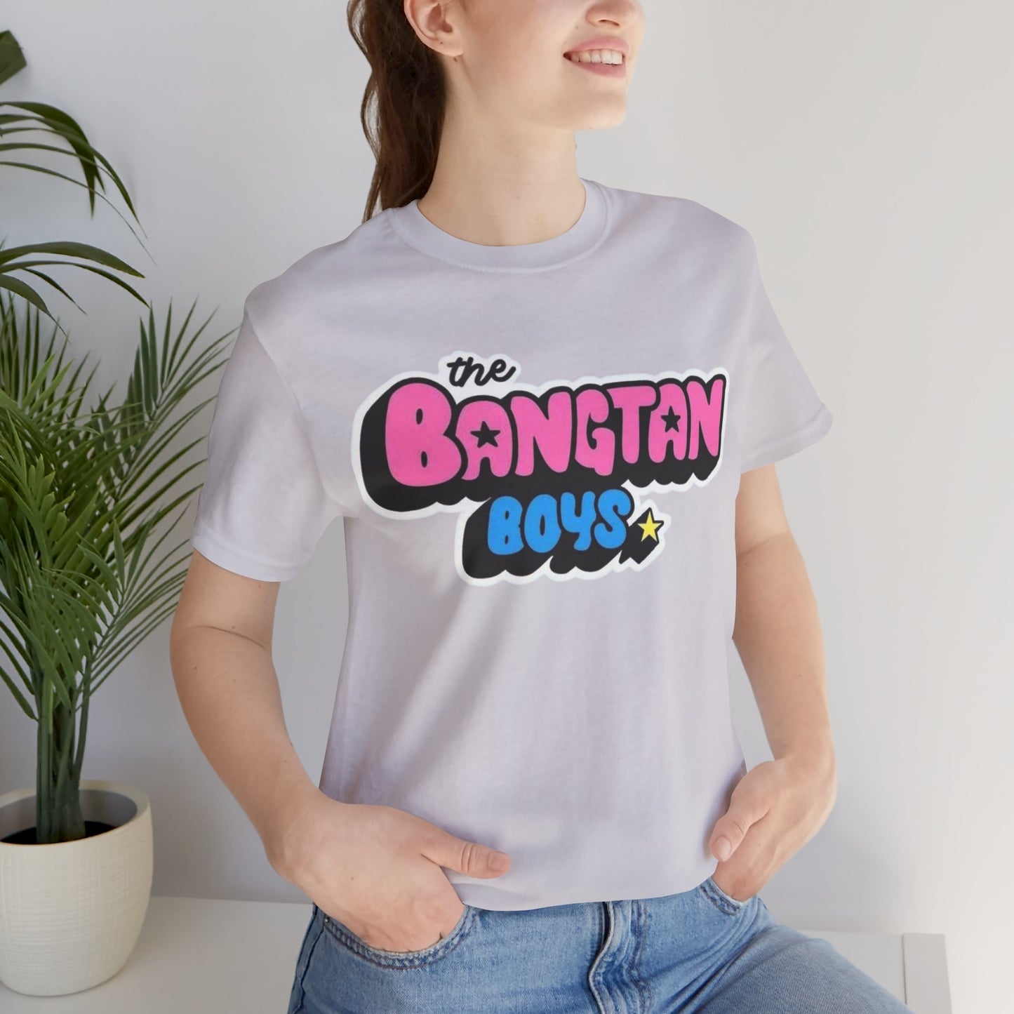 Bangtan Boys Retro Logo Tee – K-Pop BTS Fan Shirt