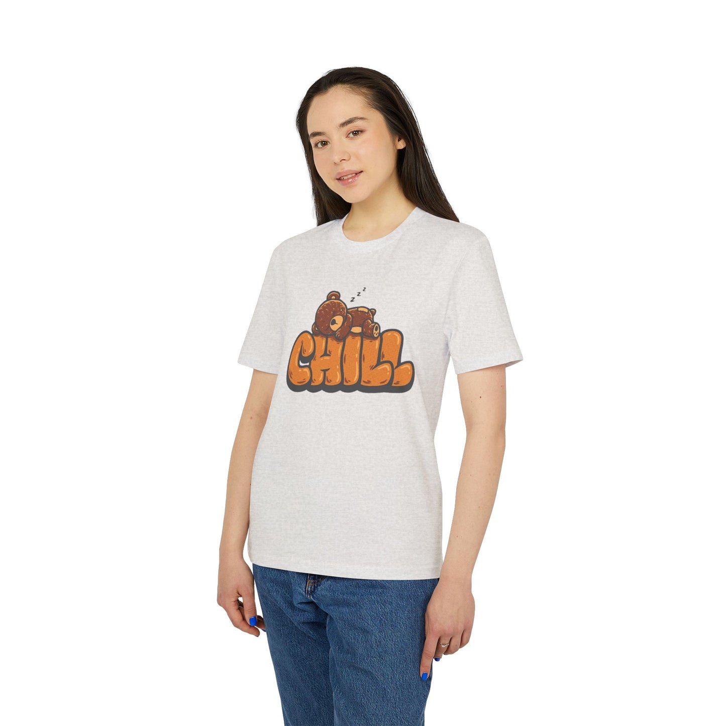 Chill Bear Graphic T-Shirt — Cute Sleeping Bear "CHILL" Tee