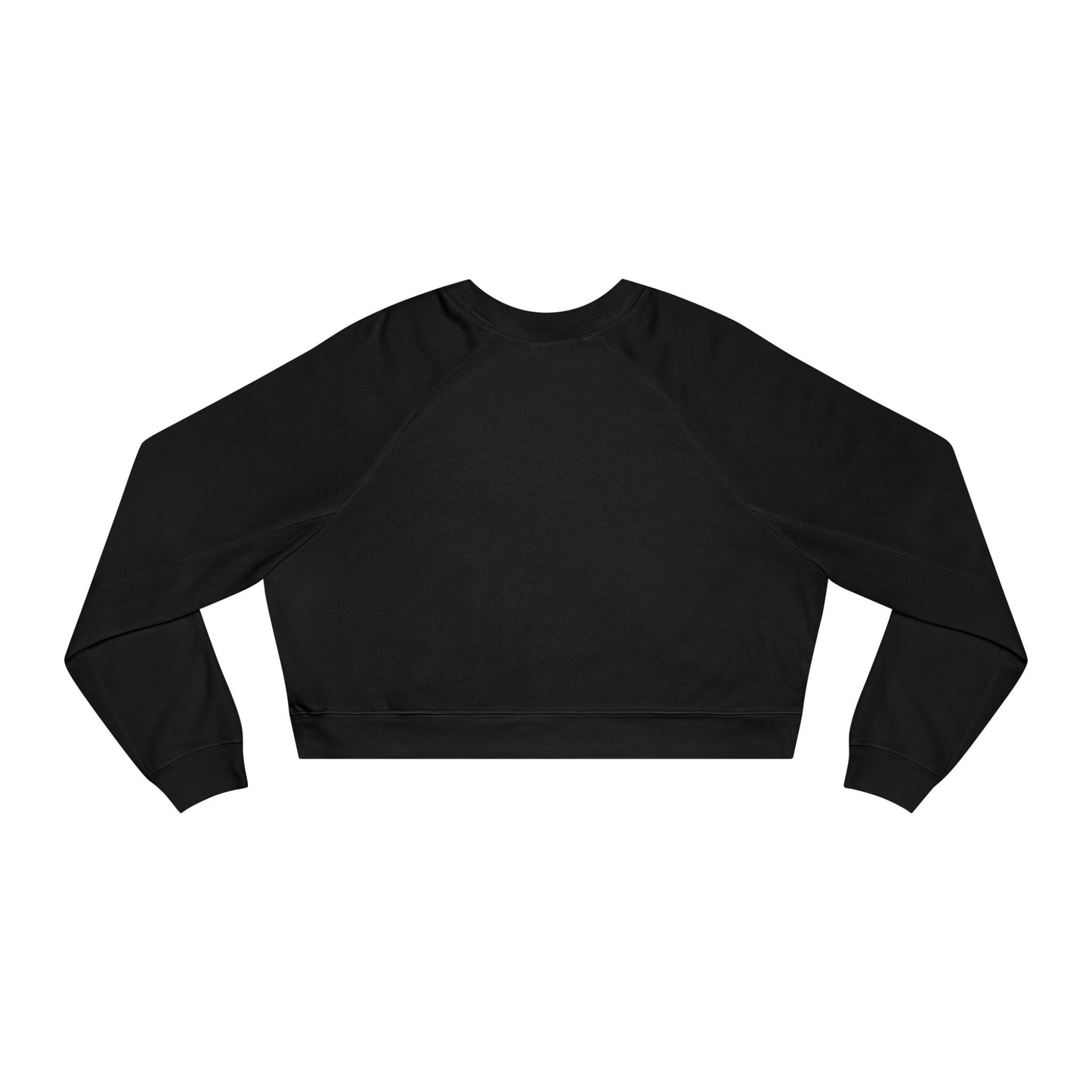 Cropped Pullover — "Your life Is As Good As Your Mindset" Retro Floral