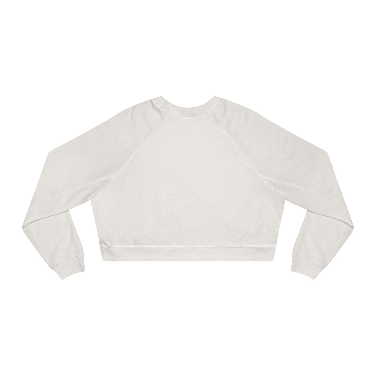 Cropped Pullover — "Your life Is As Good As Your Mindset" Retro Floral