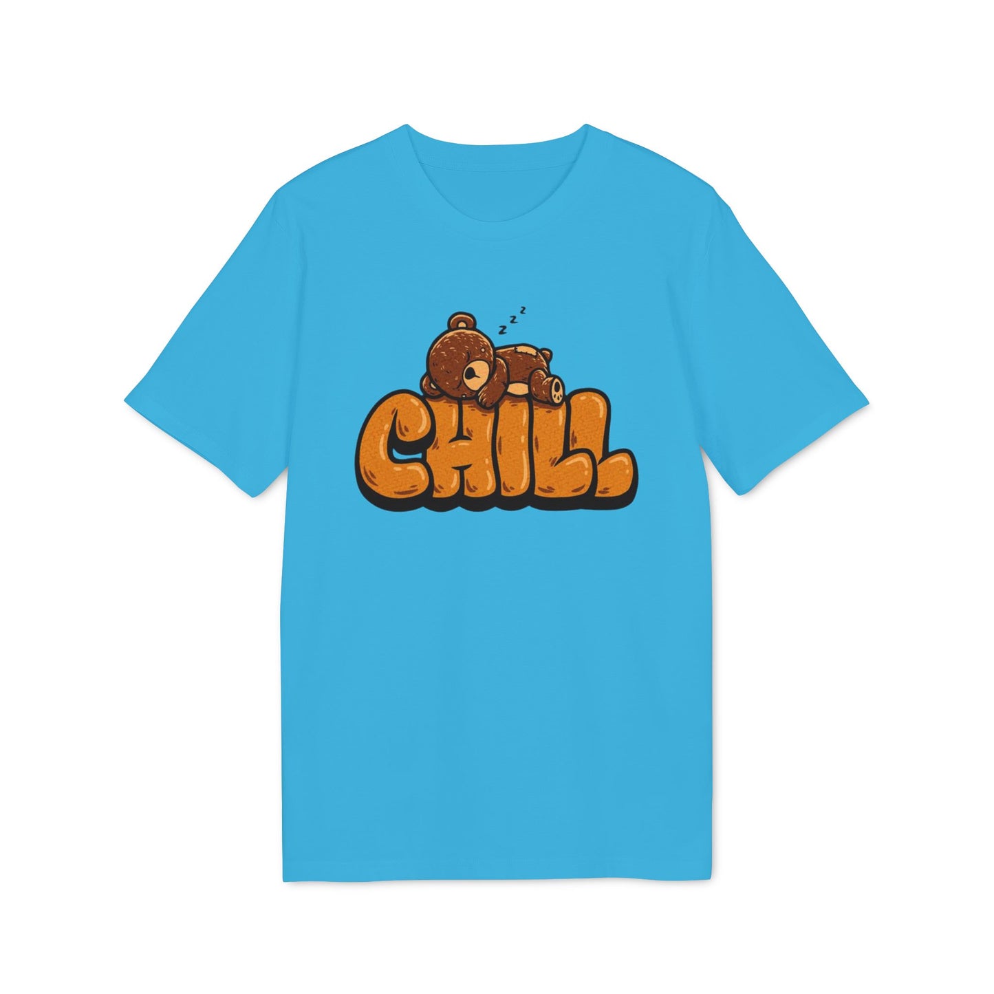 Chill Bear Graphic T-Shirt — Cute Sleeping Bear "CHILL" Tee