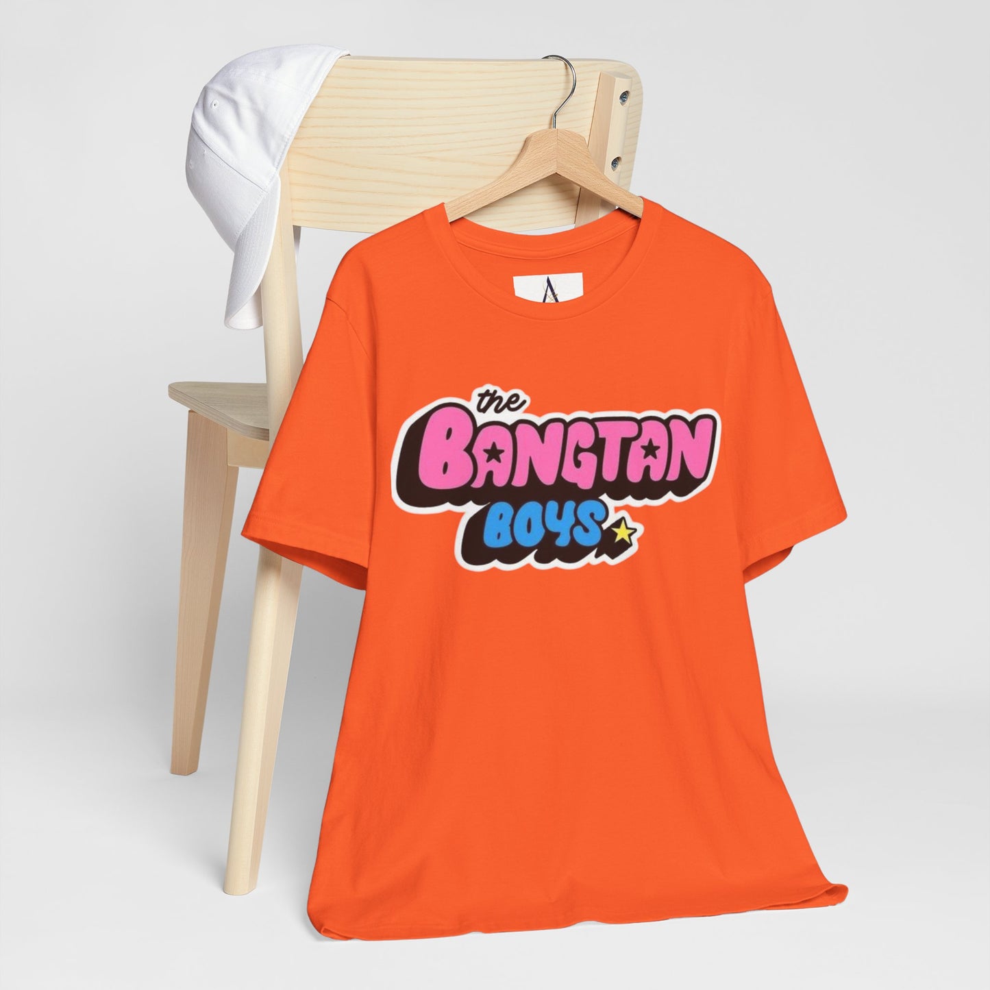 Bangtan Boys Retro Logo Tee – K-Pop BTS Fan Shirt