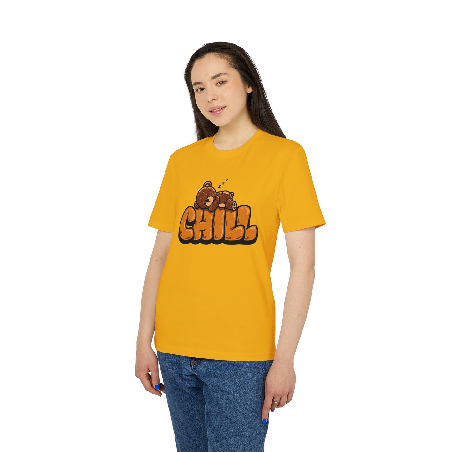 Chill Bear Graphic T-Shirt — Cute Sleeping Bear "CHILL" Tee