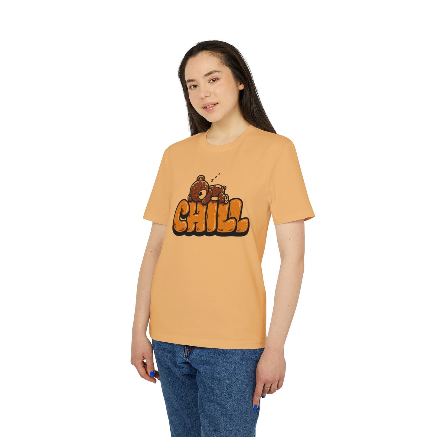 Chill Bear Graphic T-Shirt — Cute Sleeping Bear "CHILL" Tee