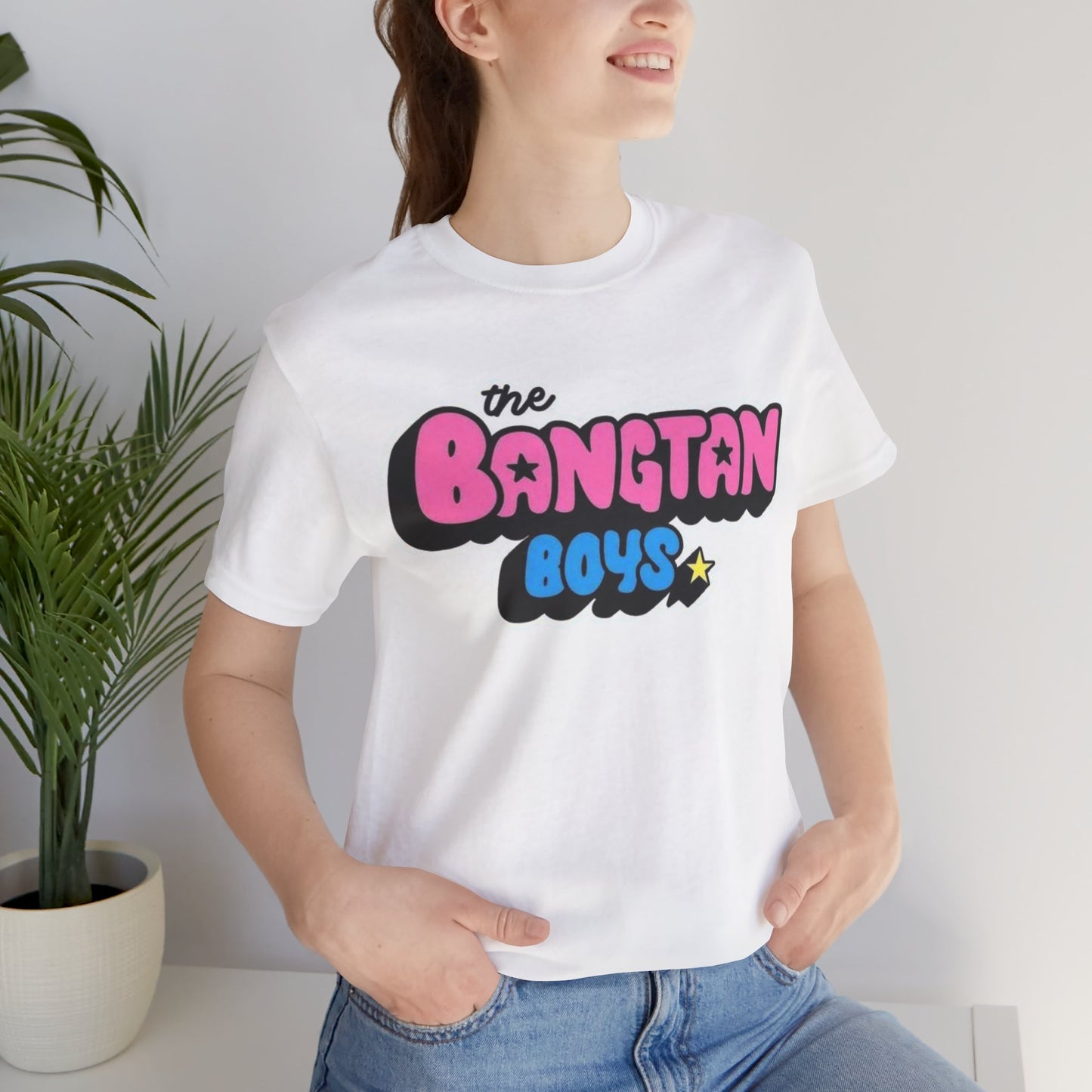 Bangtan Boys Retro Logo Tee – K-Pop BTS Fan Shirt
