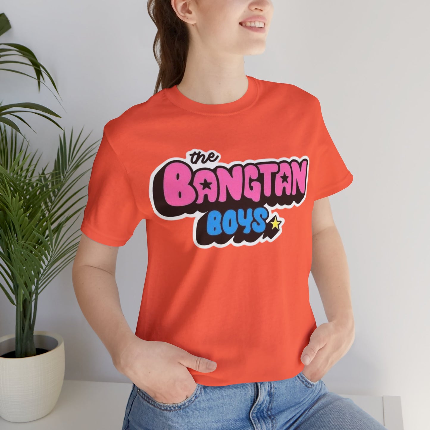 Bangtan Boys Retro Logo Tee – K-Pop BTS Fan Shirt