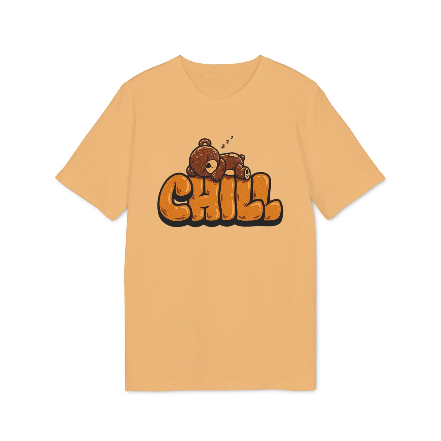 Chill Bear Graphic T-Shirt — Cute Sleeping Bear "CHILL" Tee