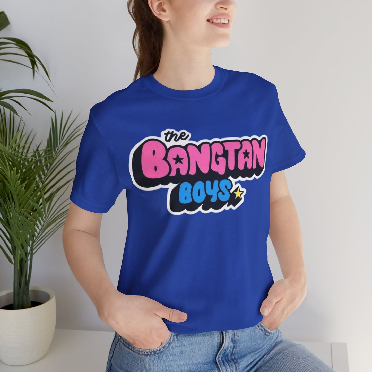 Bangtan Boys Retro Logo Tee – K-Pop BTS Fan Shirt