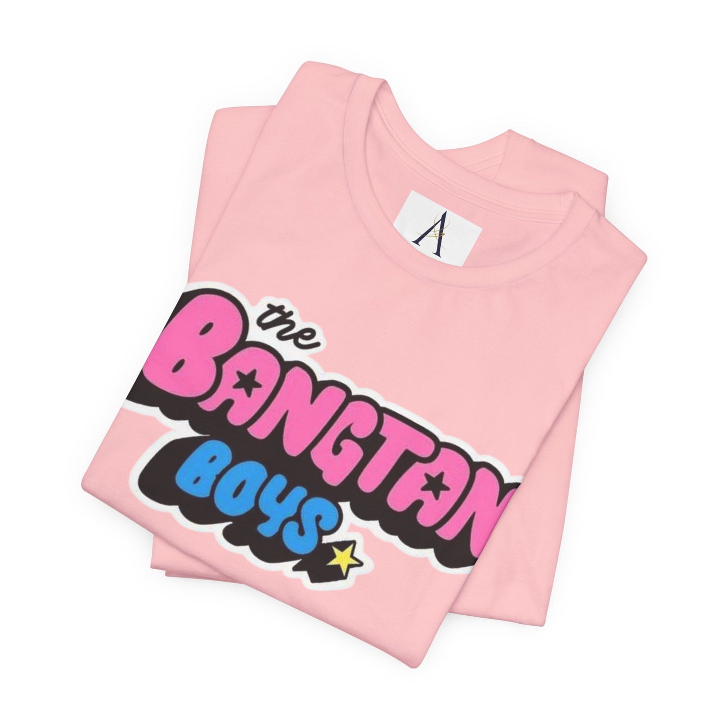 Bangtan Boys Retro Logo Tee – K-Pop BTS Fan Shirt