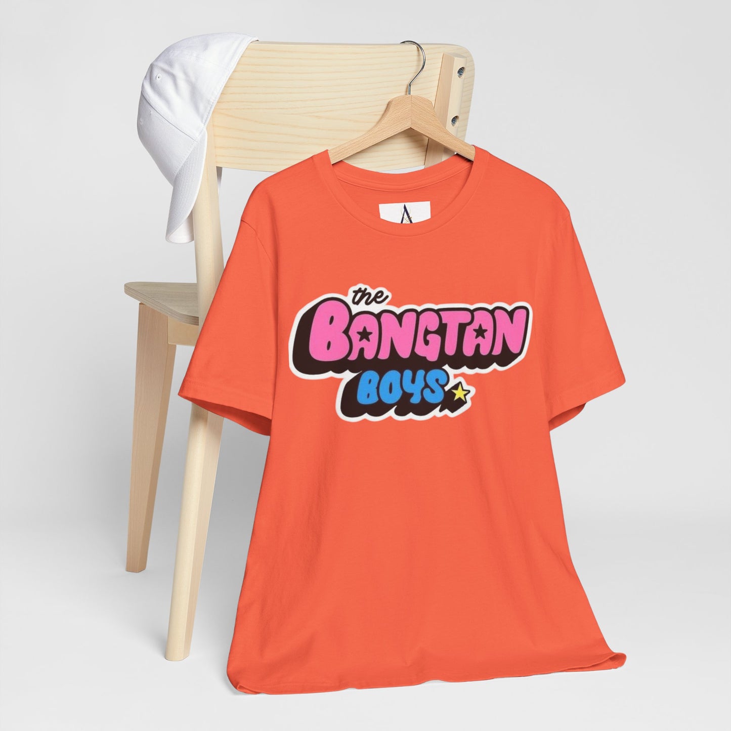 Bangtan Boys Retro Logo Tee – K-Pop BTS Fan Shirt