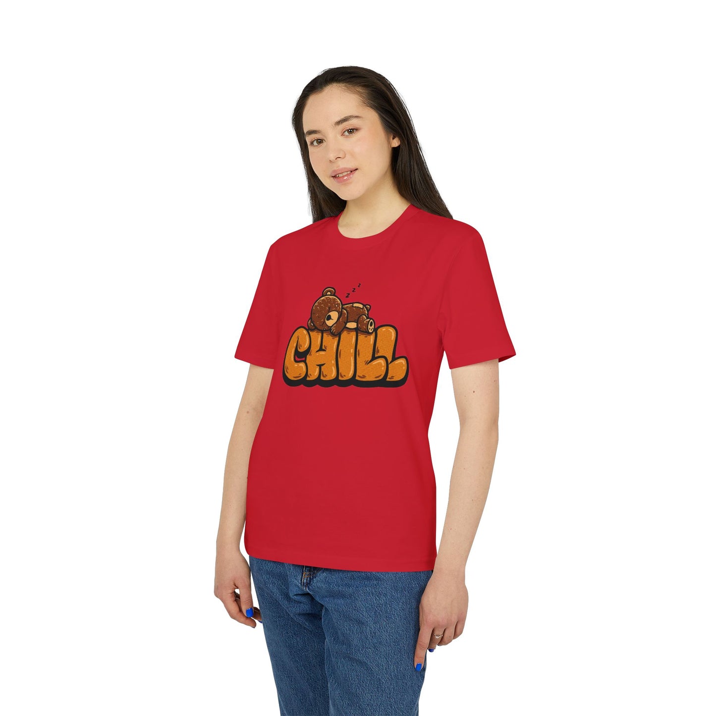 Chill Bear Graphic T-Shirt — Cute Sleeping Bear "CHILL" Tee