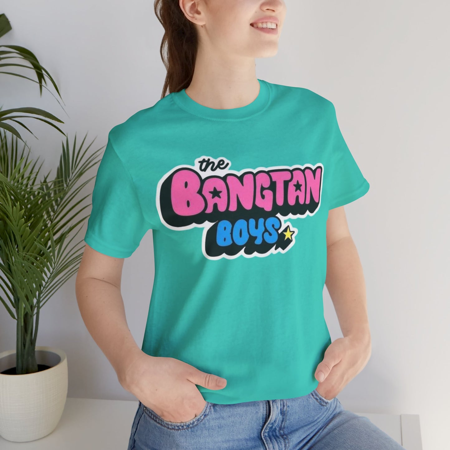 Bangtan Boys Retro Logo Tee – K-Pop BTS Fan Shirt